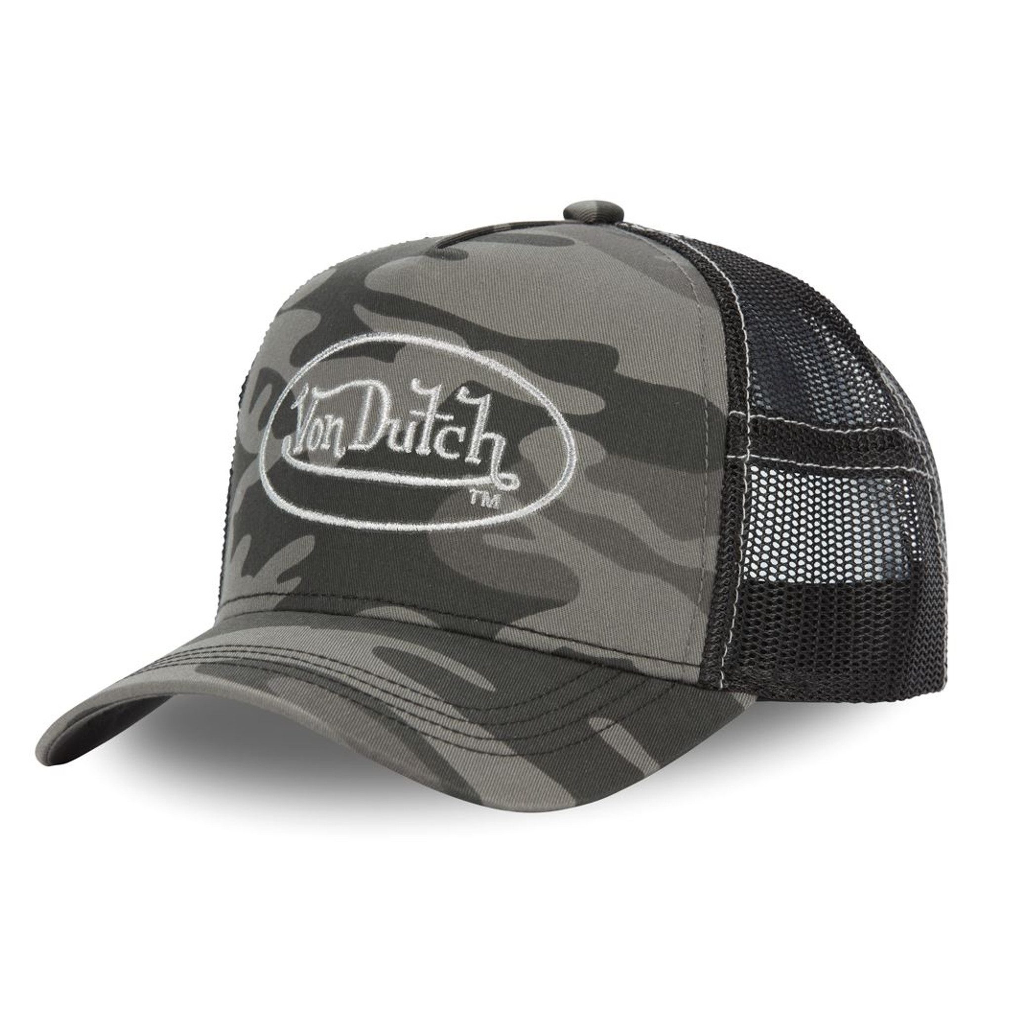 Von Dutch Trucker Cap Von Dutch Originals Trucker Cap - LOGO Camouflage Mesh (Basecap, Basecap, Meshcap, Trucker Kappe)