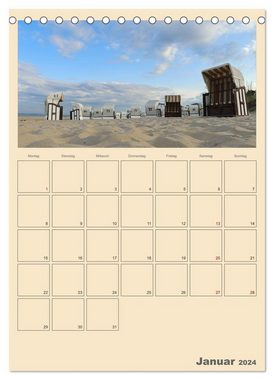 CALVENDO Wandkalender Usedom Ostsee - Terminplaner (Tischkalender 2024 DIN A5 hoch)