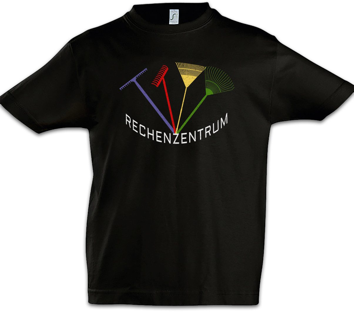 Print-Shirt Rechenzentrum Kinder T-Shirt Computer Server Rächen Gartenarbeit Admin