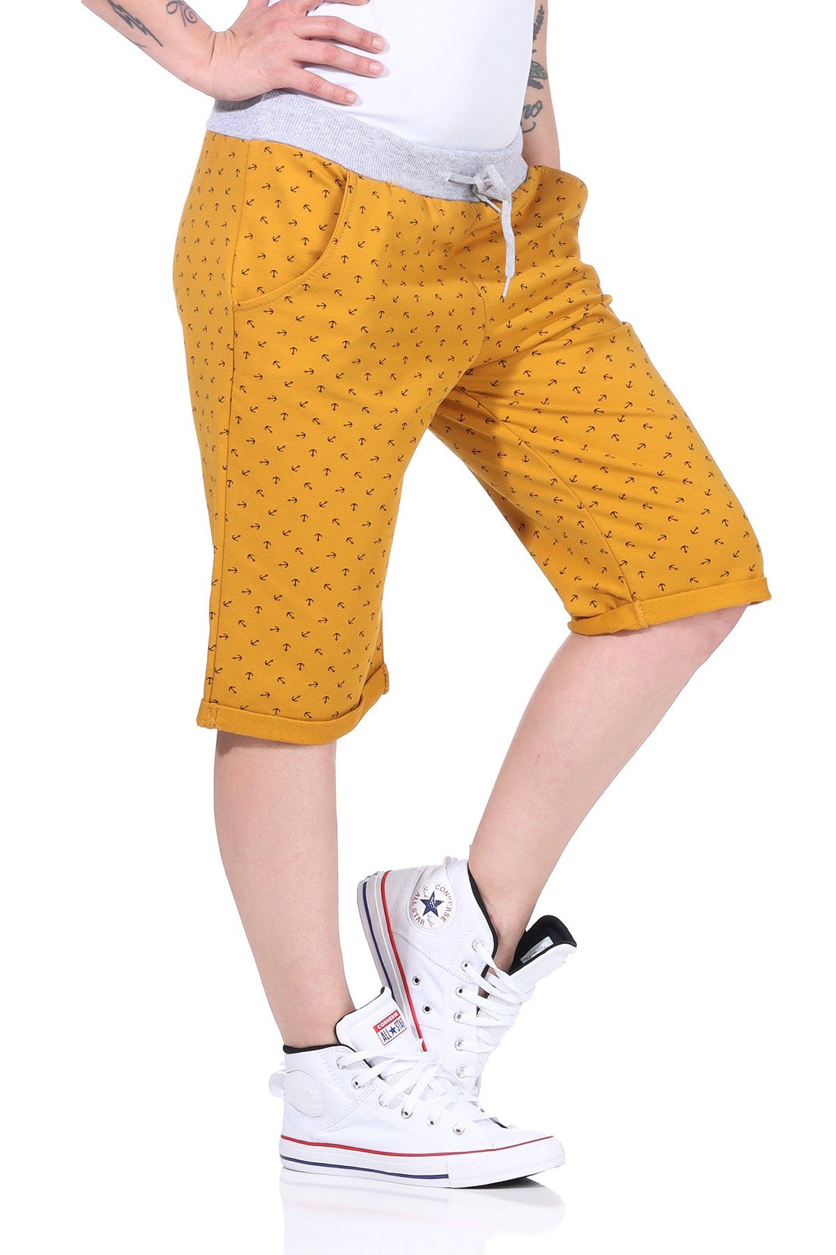 CLEO STYLE Bermudas 1818 Sweatpants Freizeit Joggpant