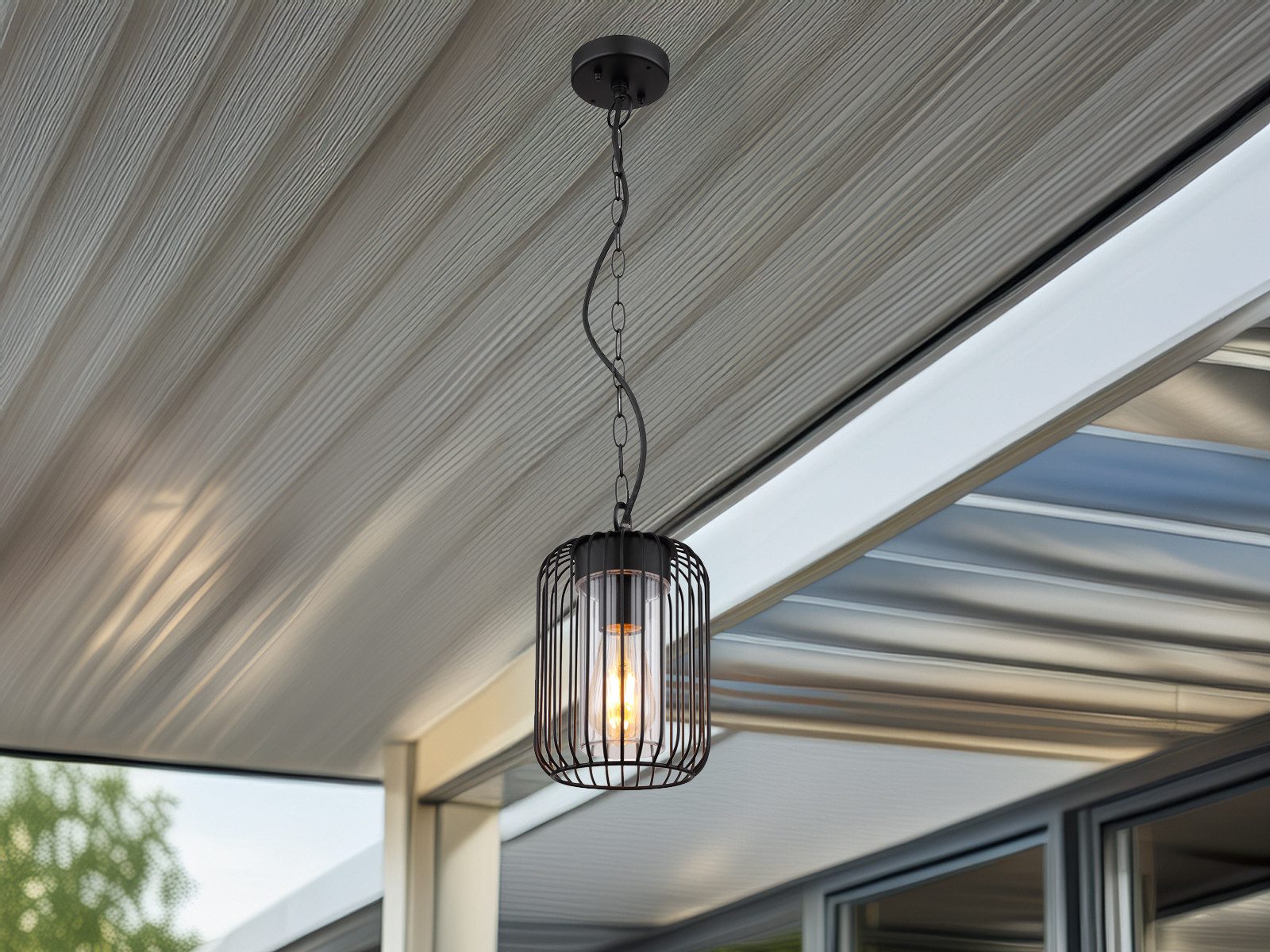 GLOBO LIGHTING LED Außen-Deckenleuchte, LED wechselbar, günstig online kaufen