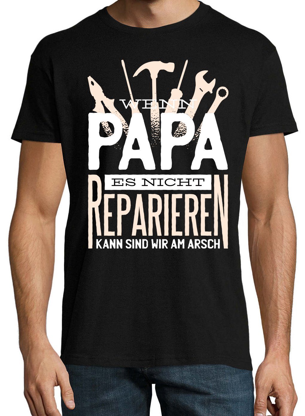 Youth Designz T-Shirt Papa Reparieren Herren Shirt mit lustigem Frontprint günstig online kaufen