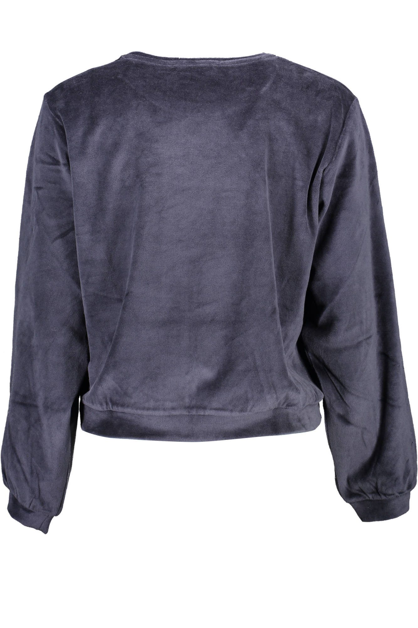 Desigual Strickpullover Damenpullover Blau – Langarmshirt mit Rundhals und Logo-Detail