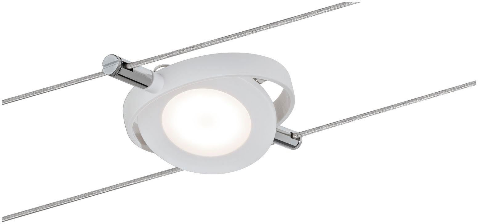 Paulmann LED Deckenleuchte, LED fest LED matt Wohnzimmerlampe Warmweiß, 6x4W integriert, Weiß RoundMac 230V/12V DC
