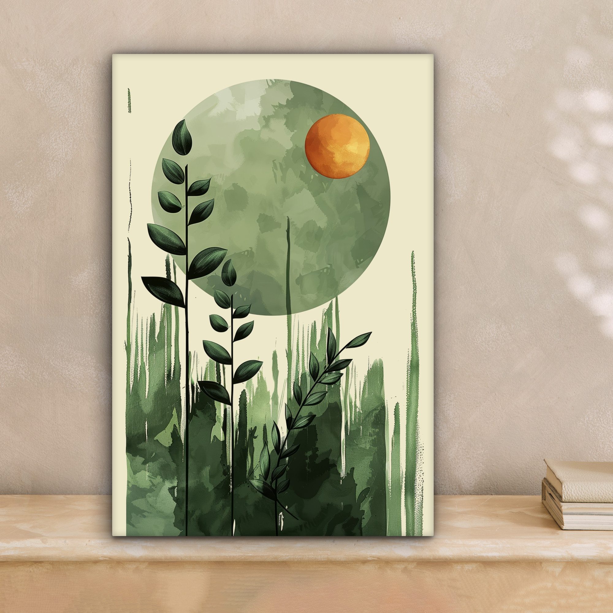 OneMillionCanvasses® Leinwandbild Abstrakt - Natur - Kunst - Sonne - Modern günstig online kaufen