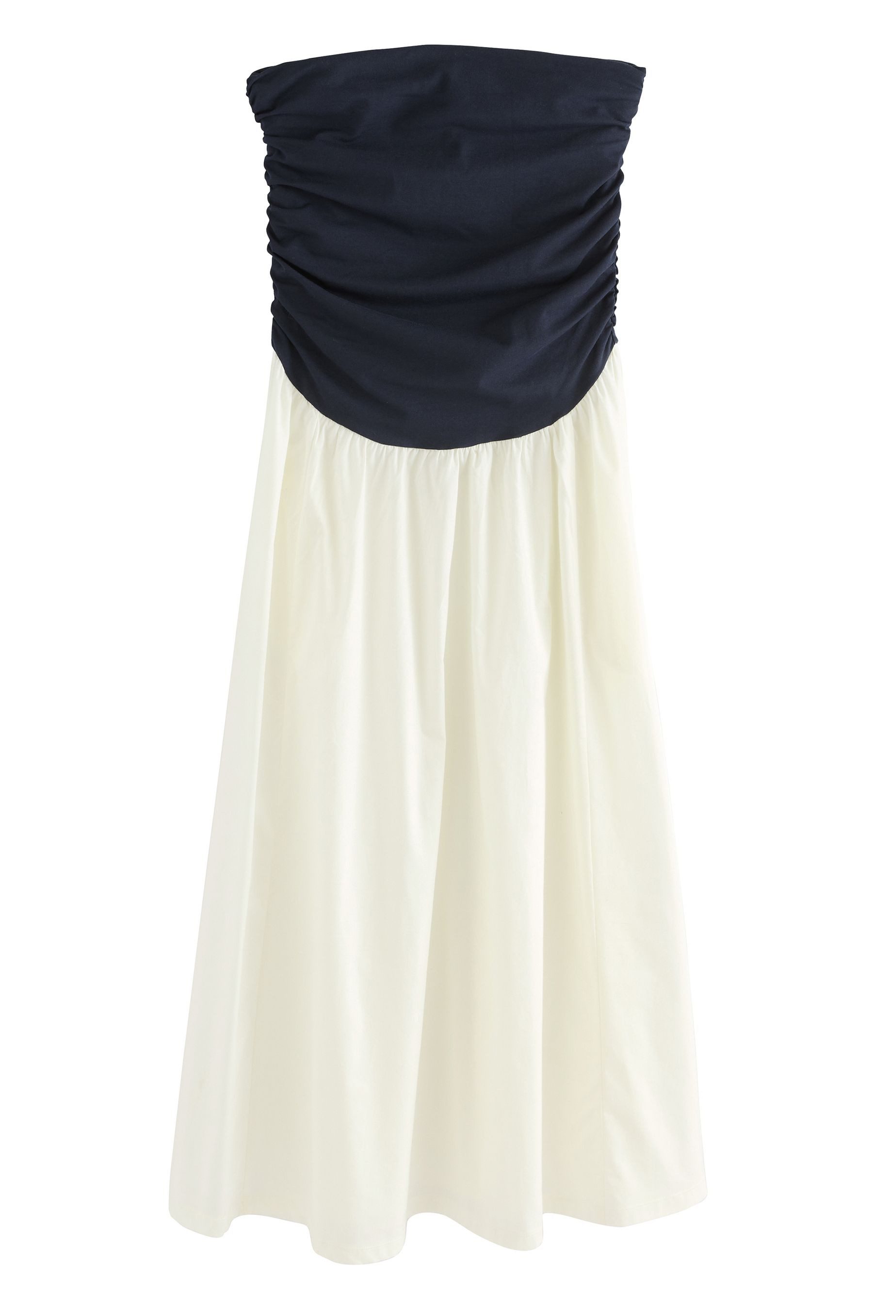Next Midikleid Bandeau-Midikleid aus Jersey-Mix, Kurzgröße günstig online kaufen