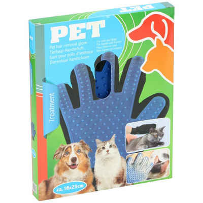 NO NAME Fellpflegehandschuh Pet Care Tierpfelge Handschuhe Farbe blau, schwarz Material Textil, Si