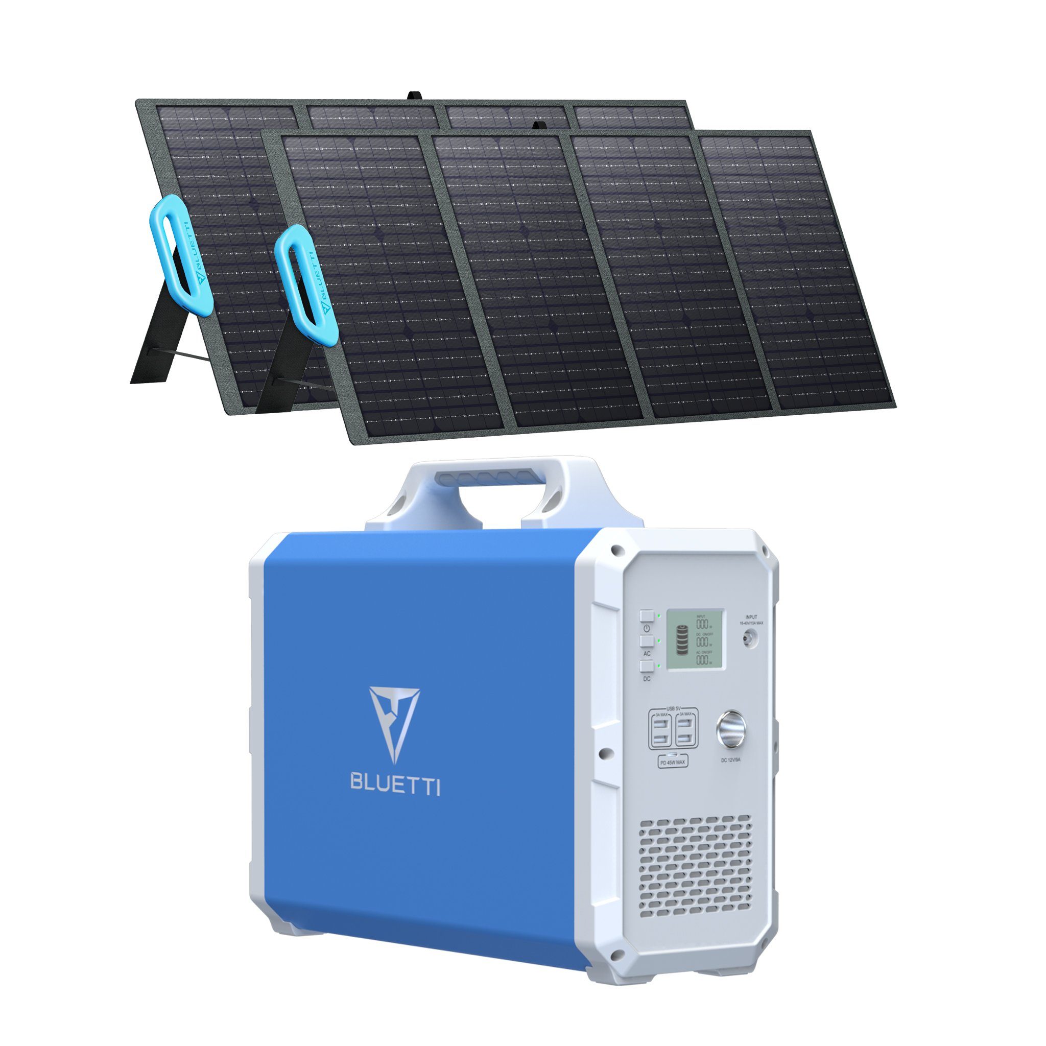 BLUETTI Stromerzeuger EB240 mit 2*PV120 Solarpanels, (1-tlg) | Stromerzeuger