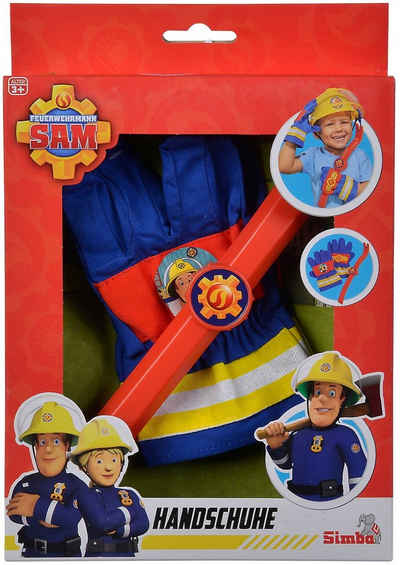 SIMBA Spielzeug-Feuerwehr Feuerwehr Feuerwehrmann Sam Handschuhe und Brecheisen 109252475