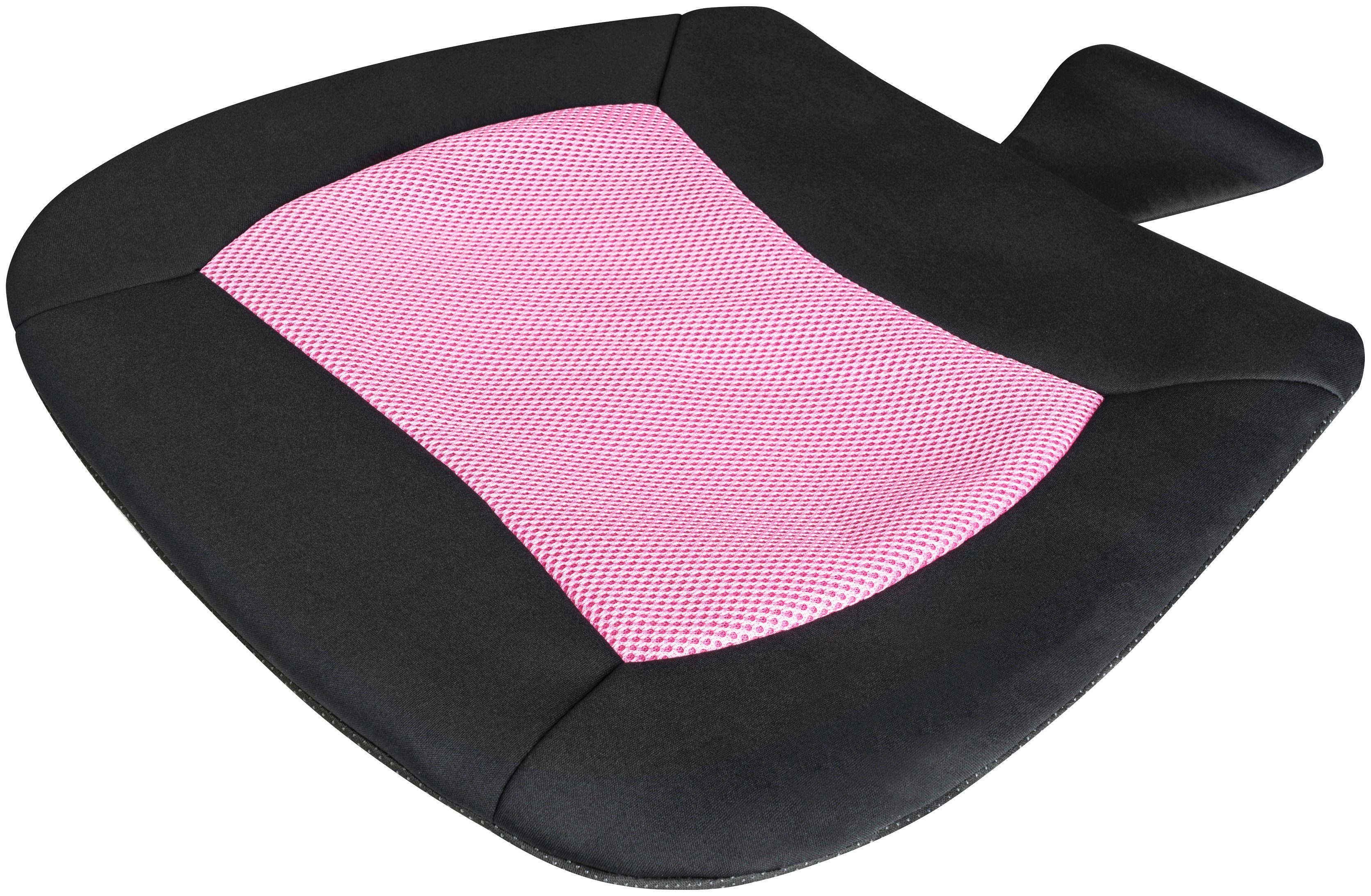 WALSER für 42x46x2,5 Sitzkissen pink/schwarz cm Autositze, Cool Touch,