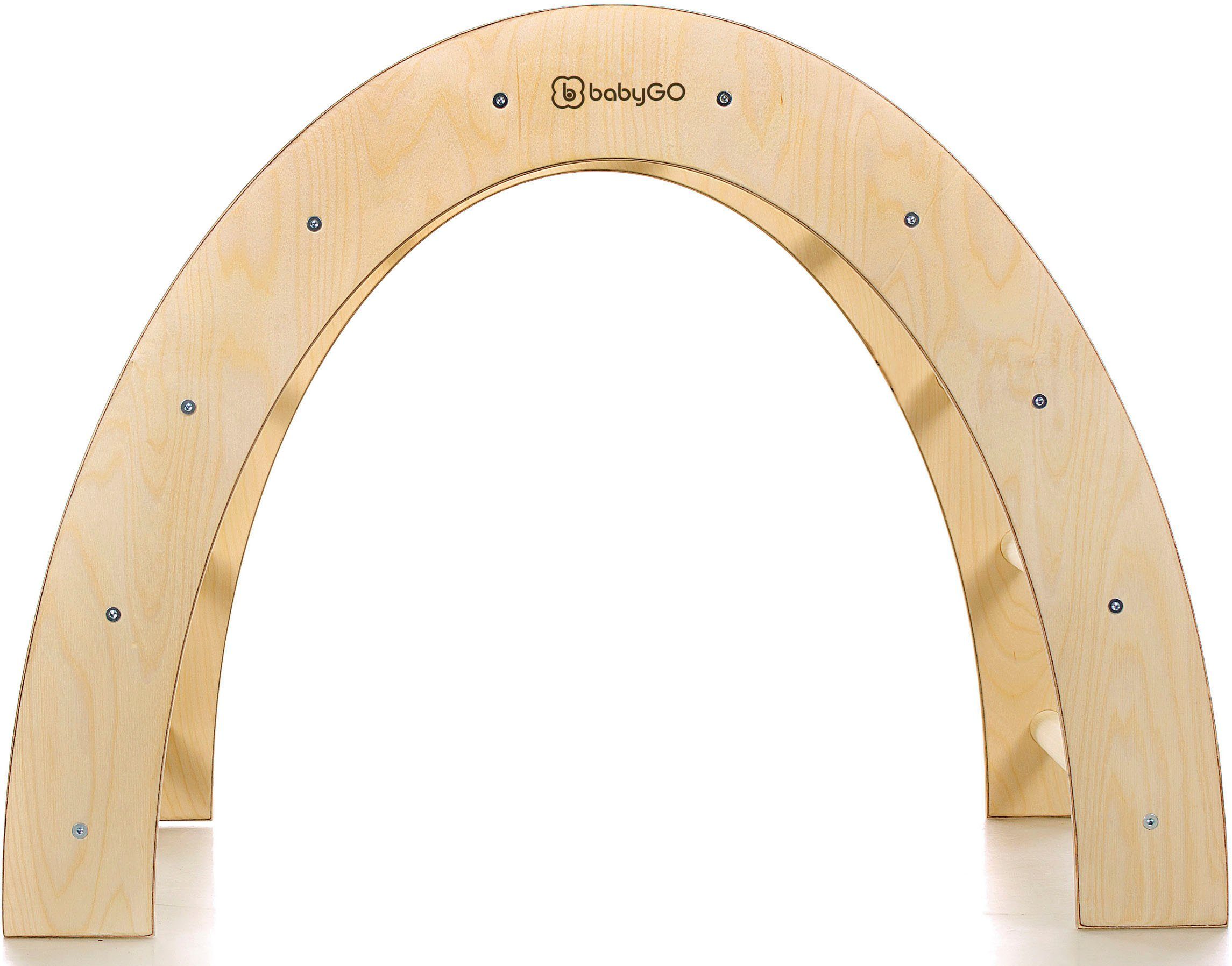 BabyGo Klettergerüst Woodland Kletterbogen Arch, natur, Made in Europe