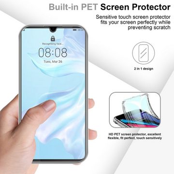 Cadorabo Handyhülle Huawei P30 Huawei P30, Flexible Case Handy Schutzhülle - Hülle - Back Cover 360° Grad