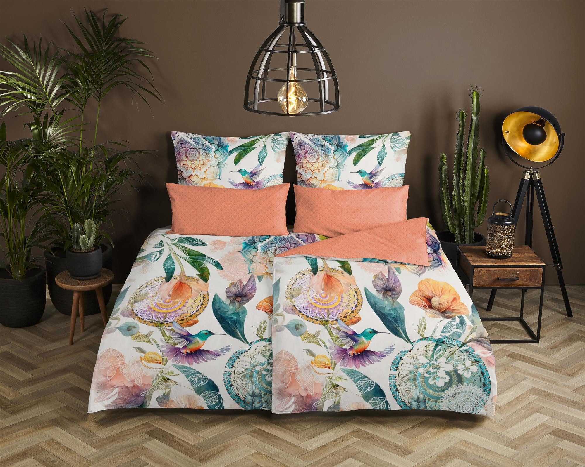 hip Bettwäsche Mako Satin Bettwäsche 135 X 200 cm + 1- 80 X 80 cm Bernice b günstig online kaufen