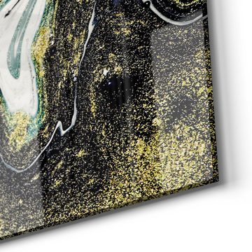 DEQORI Glasbild 'Flüssiger Marmoreffekt', 'Flüssiger Marmoreffekt', Glas Wandbild Bild schwebend modern