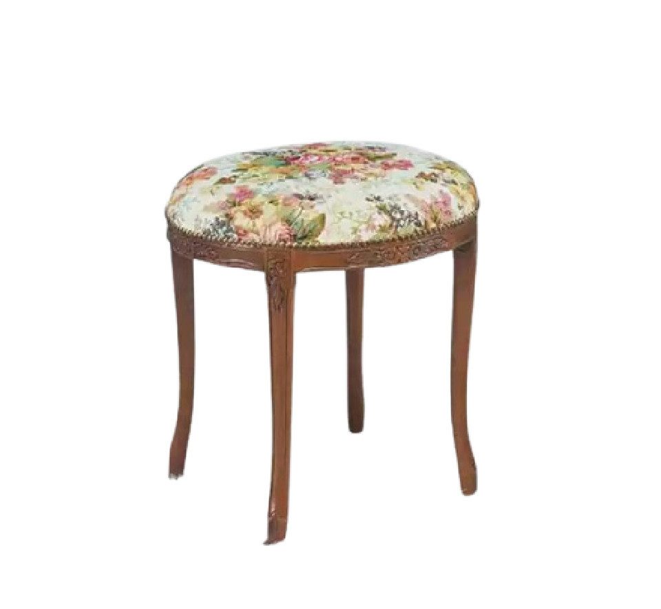 Xlmoebel Hocker Eleganter Sitzhocker aus edlen Materialien in klassischem Design (Hocker, 1 St., Hocker), Hergestellt in Europa