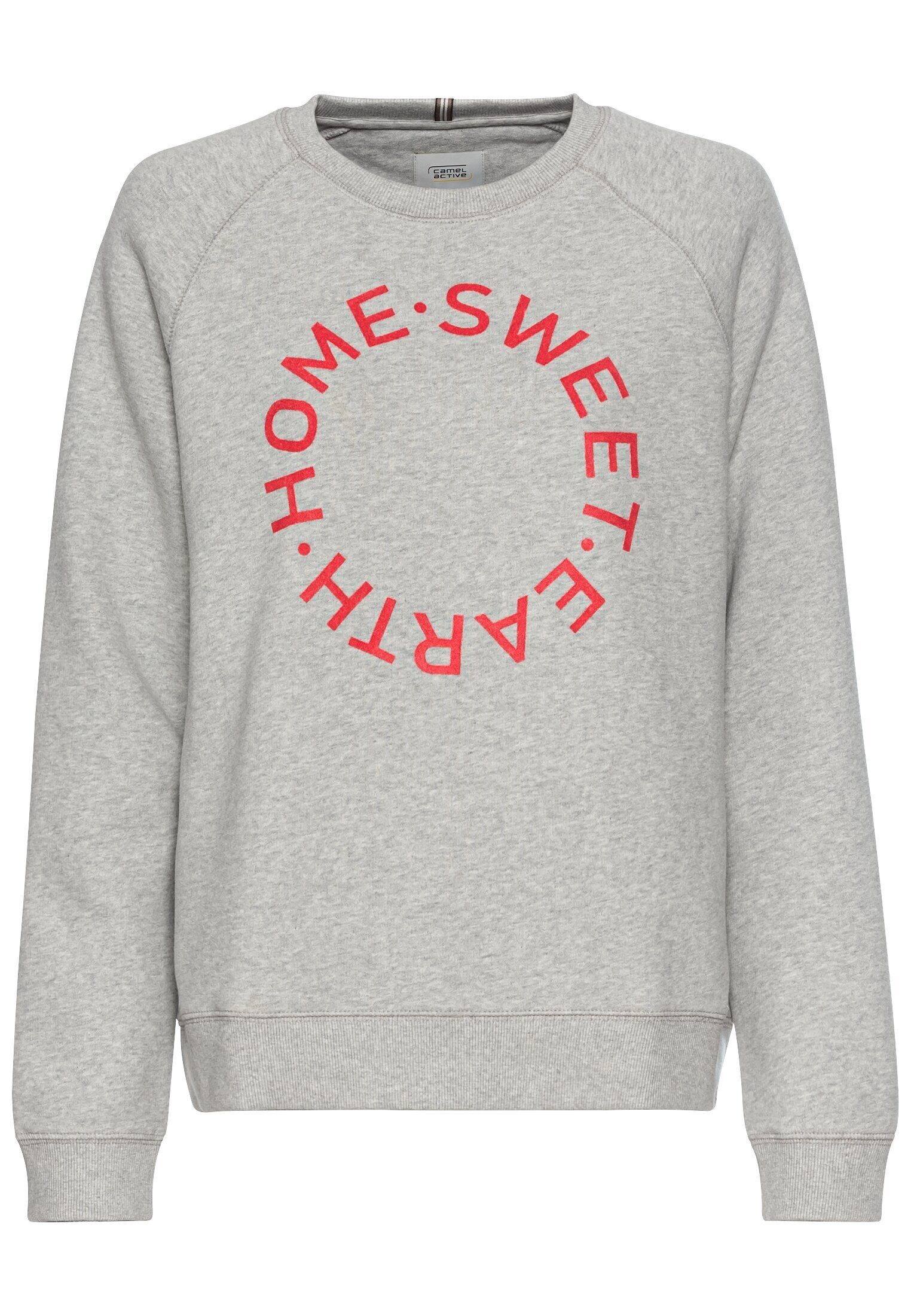camel active Sweatshirt mit Print Langarm Rundhals