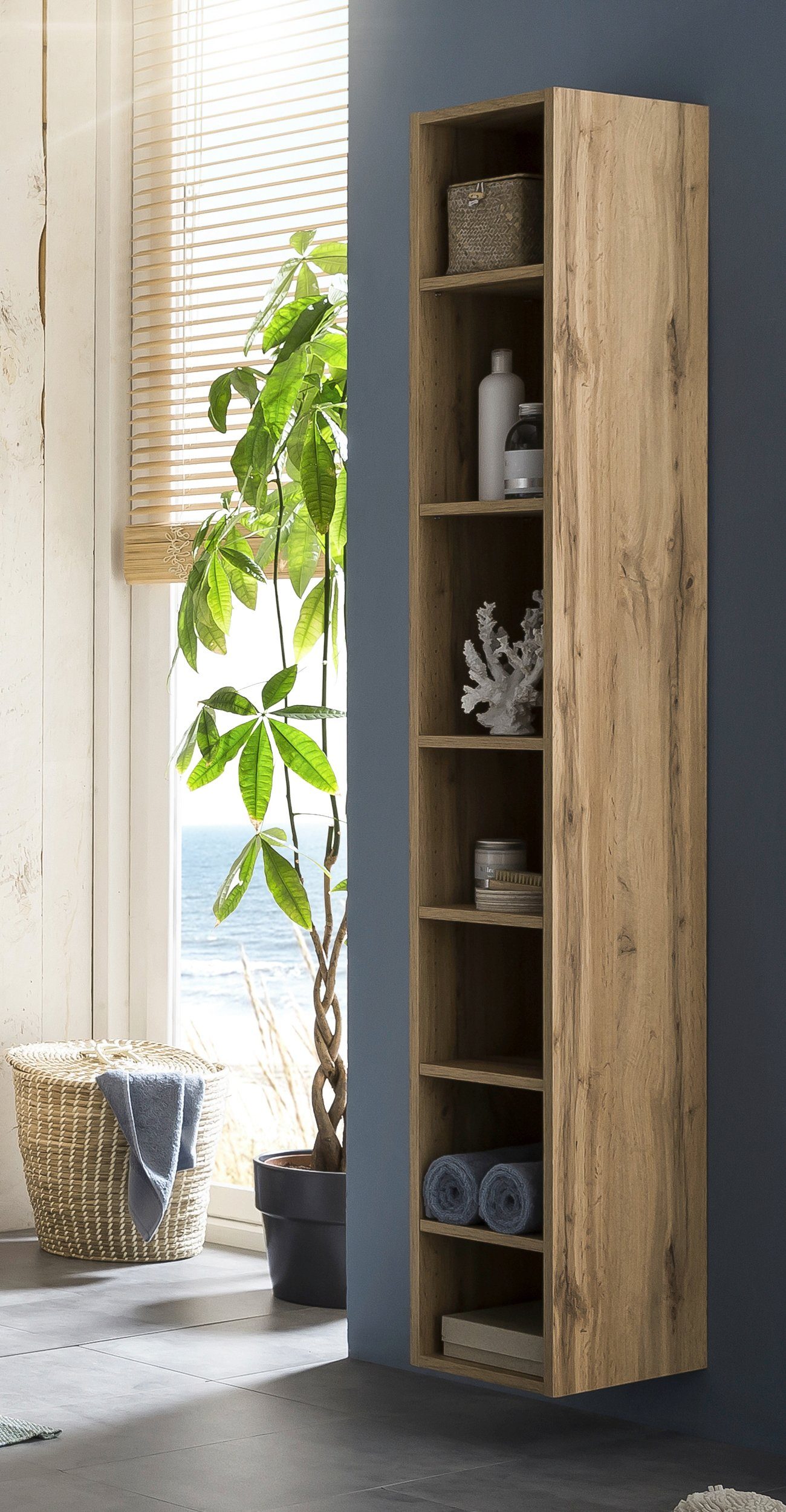 welltime Vorratsschrank Horki 25 cm breit