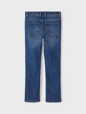 Name It Regular-fit-Jeans Straight Leg Denim Jeans mit verstellbarem Bund NKMSILAS 5537 in Dunkelblau