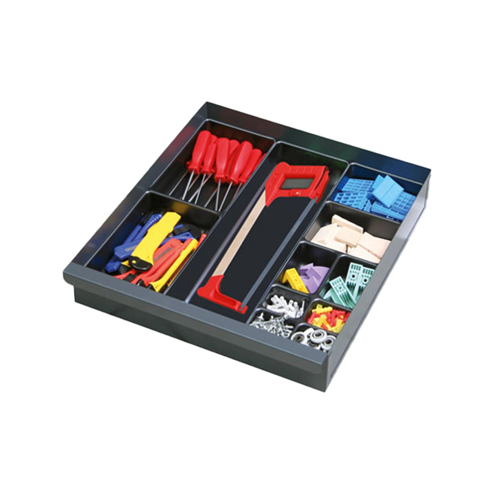 STUMPF Serverschrank Stumpf Einzelschublade Serie 3000 anthrazitgrau 100 mm hoch - 3000102