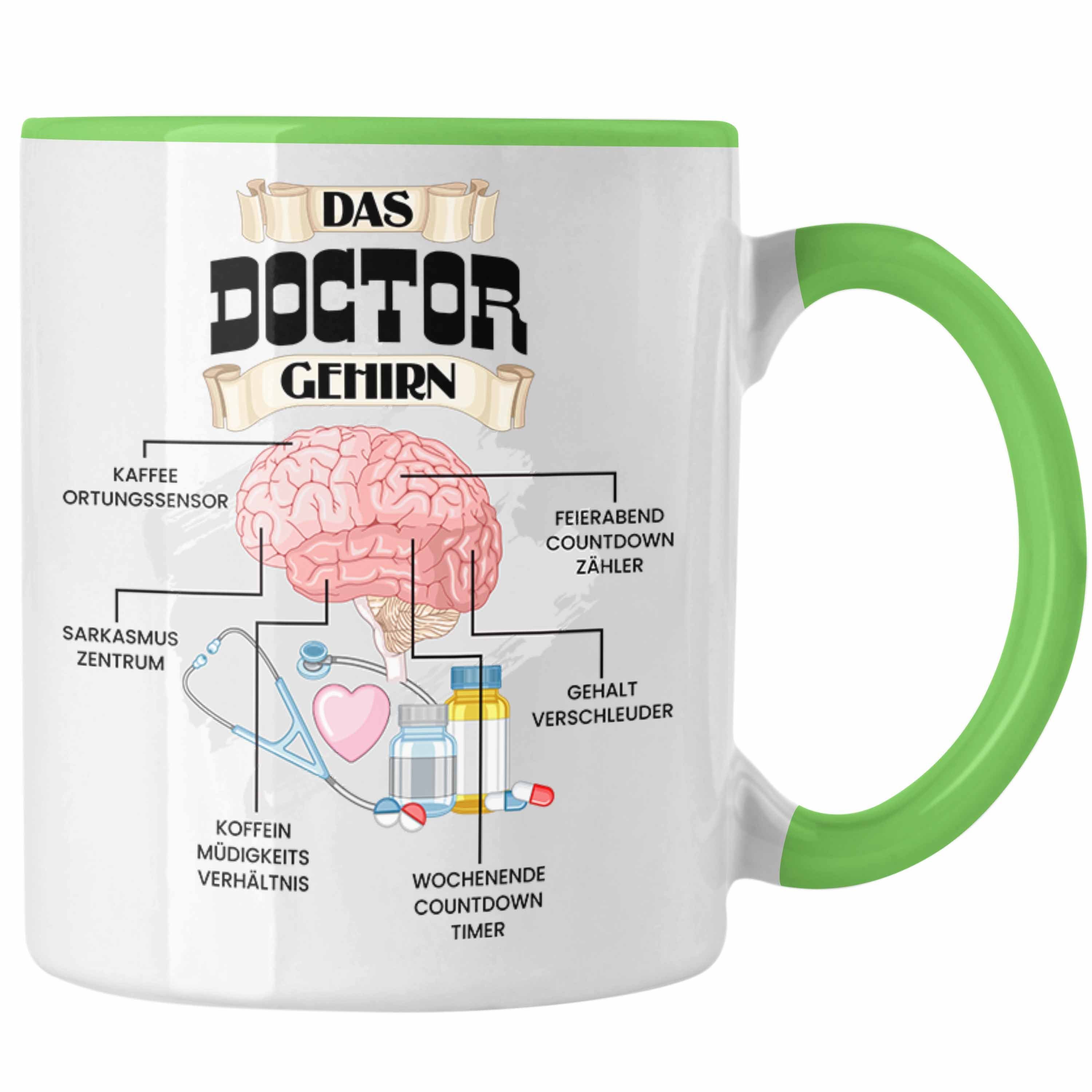 Trendation Tasse Trendation - Doctor Tasse Lustiges Geschenk für Krankenhaus Doctor Spr Grün