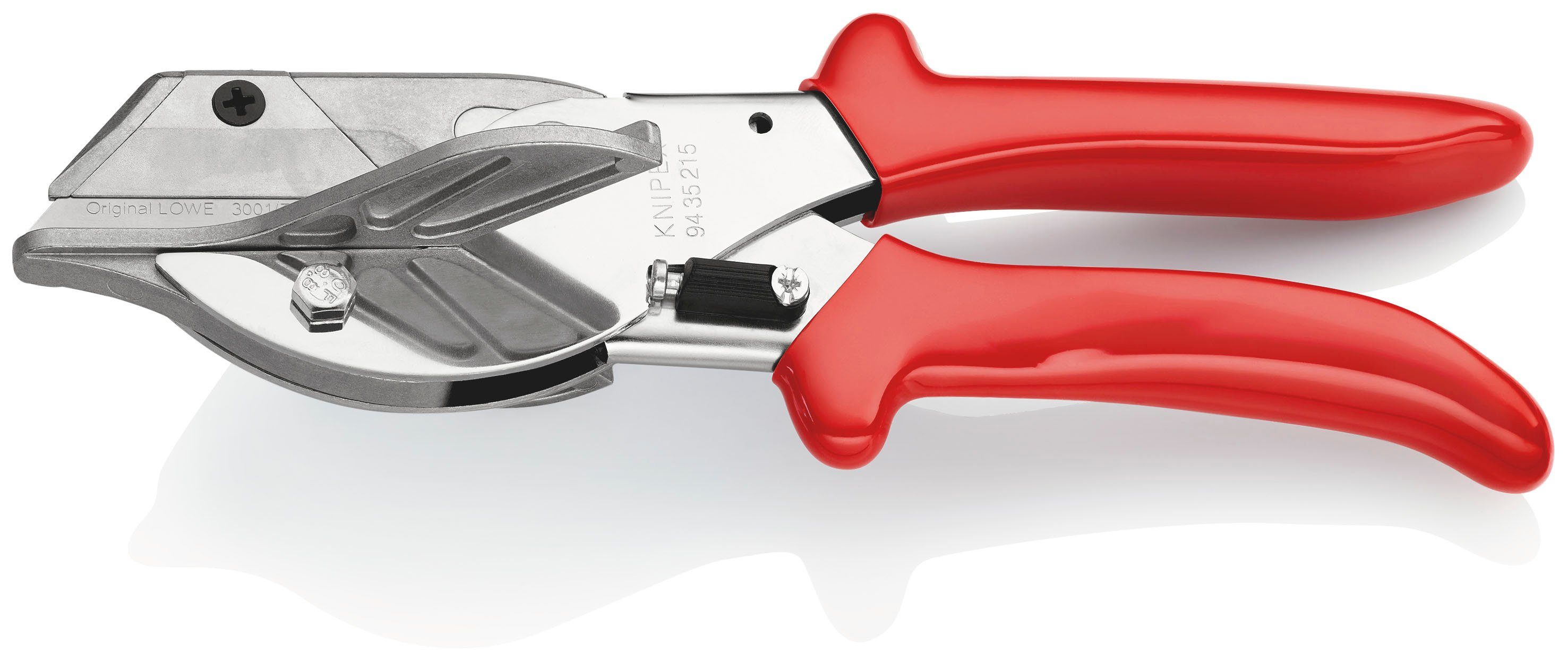 Knipex Elektrikerschere 94 35 215 EAN Gehrungsschere für Kunststoff- und Gummiprofile, verchromt, mit Kunststoff-Hüllen 215 mm | Schneidwerkzeuge
