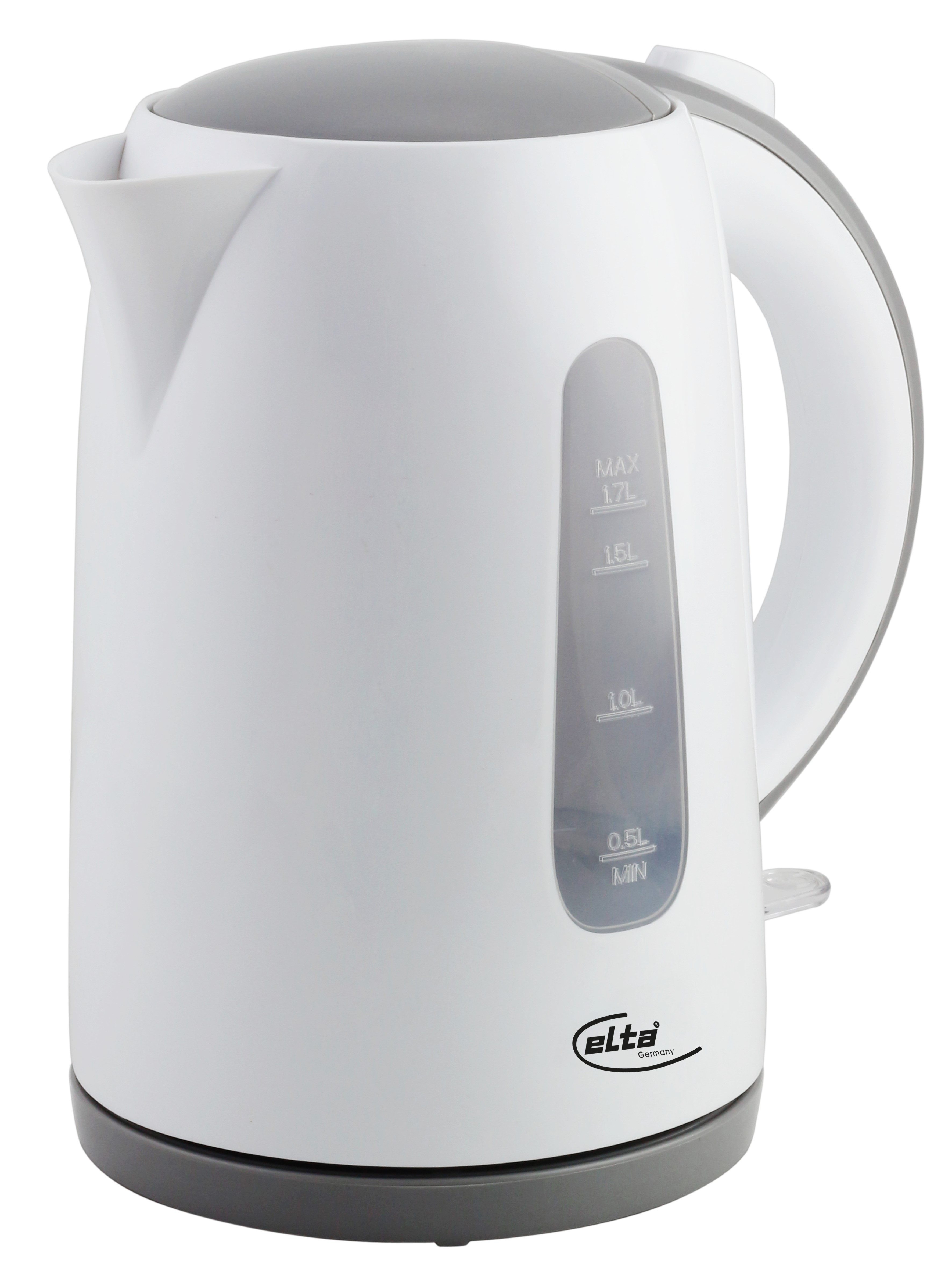 Elta Wasserkocher Classic Line, 1.7 l, 2200 W, Kontrollleuchte, Abschaltautomatik, Kalkfilter