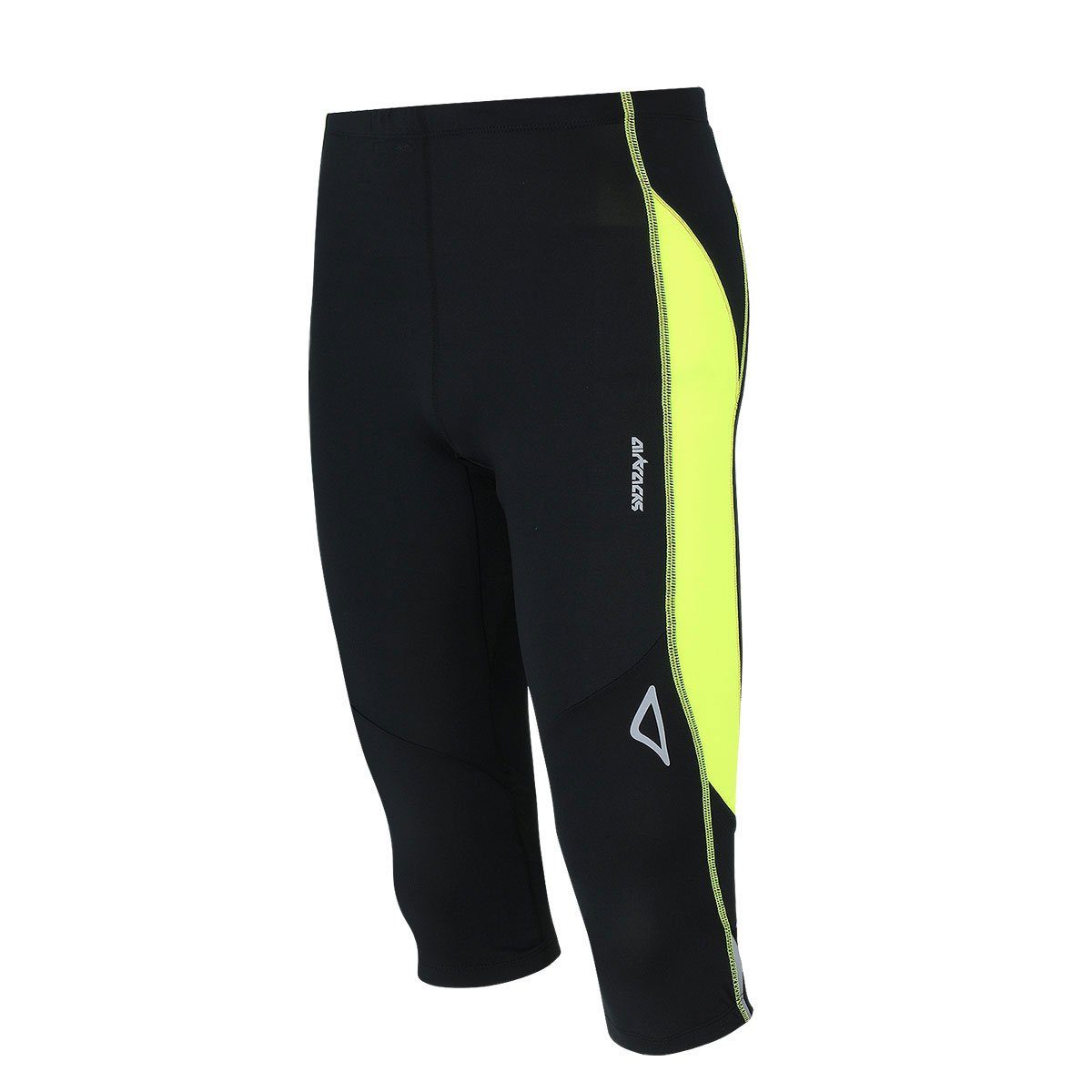 Airtracks Lauftights Laufhose 3/4 Lang Pro Air Sporthose mit Kompressionswirkung & Quick Dry Funktion, » S M L Xl XXL XXXL «