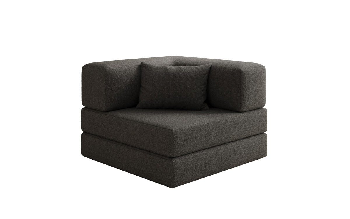 Luxusbetten24 Sessel Designer Sofa-Sessel Lazy, in Bouclé