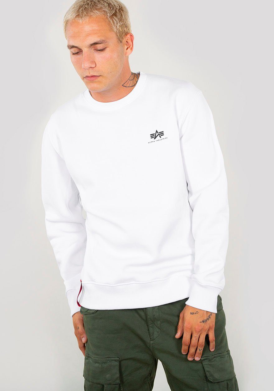 Neue Ware zu günstigen Preisen Alpha Industries Sweatshirt Basic Sweater Logo, Regular-fit/ small normale Form