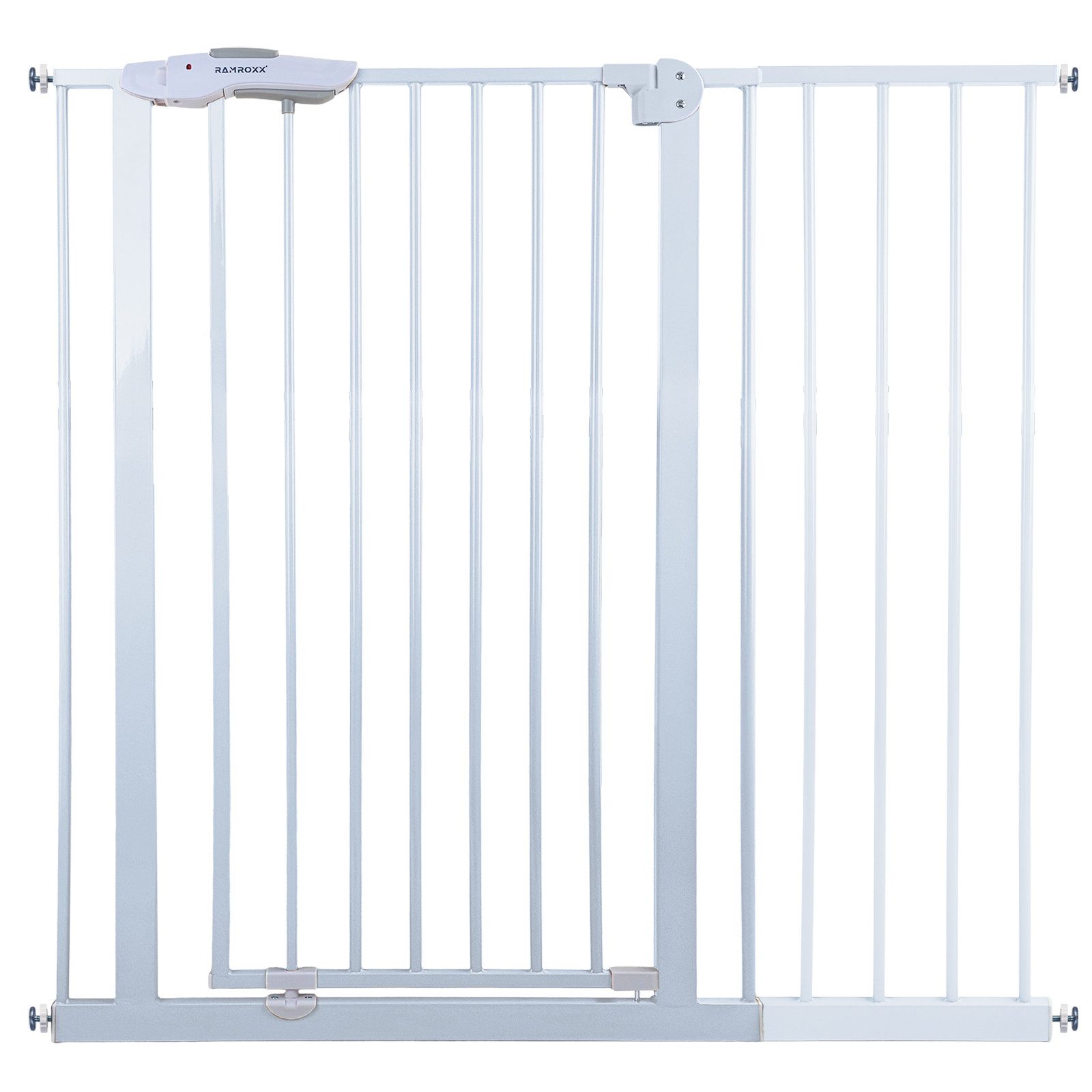 RAMROXX Treppenschutzgitter Absperrgitter weiß für 105-135cm Durchgang 110c günstig online kaufen