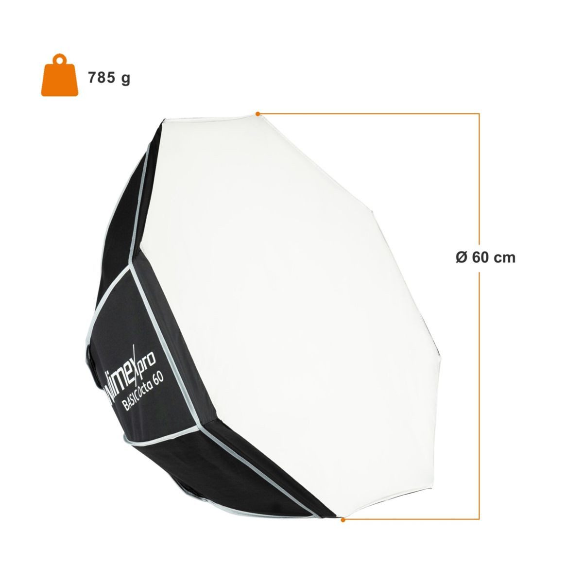 walimex pro Softbox Basic Octa 60 Blitzgerät