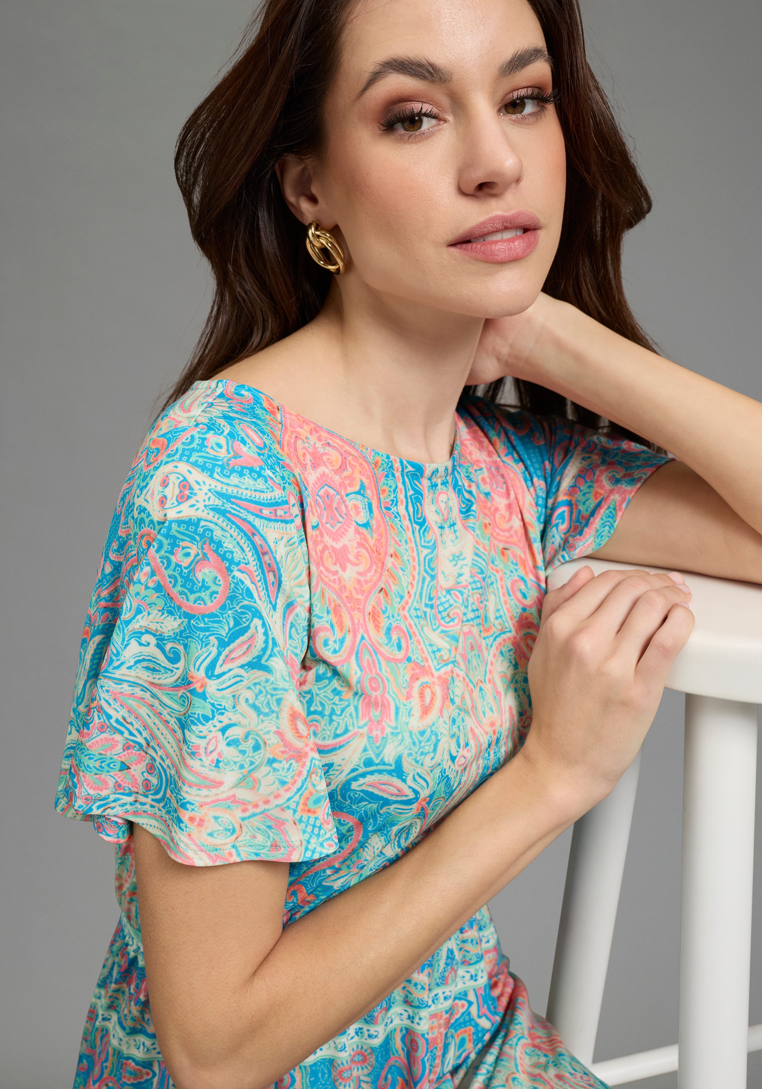 Bruno Banani Sommerkleid casual Stil, für Sommer und Freizeit, aus Polyester und Elasthan