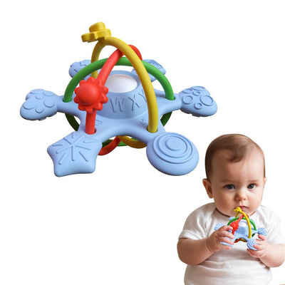 Baby Ja Lernspielzeug Beißspielzeug,Greifball Babyspielzeug,Silikon Rasselspielzeug, Beißspielzeug Baby ab 3 Monate