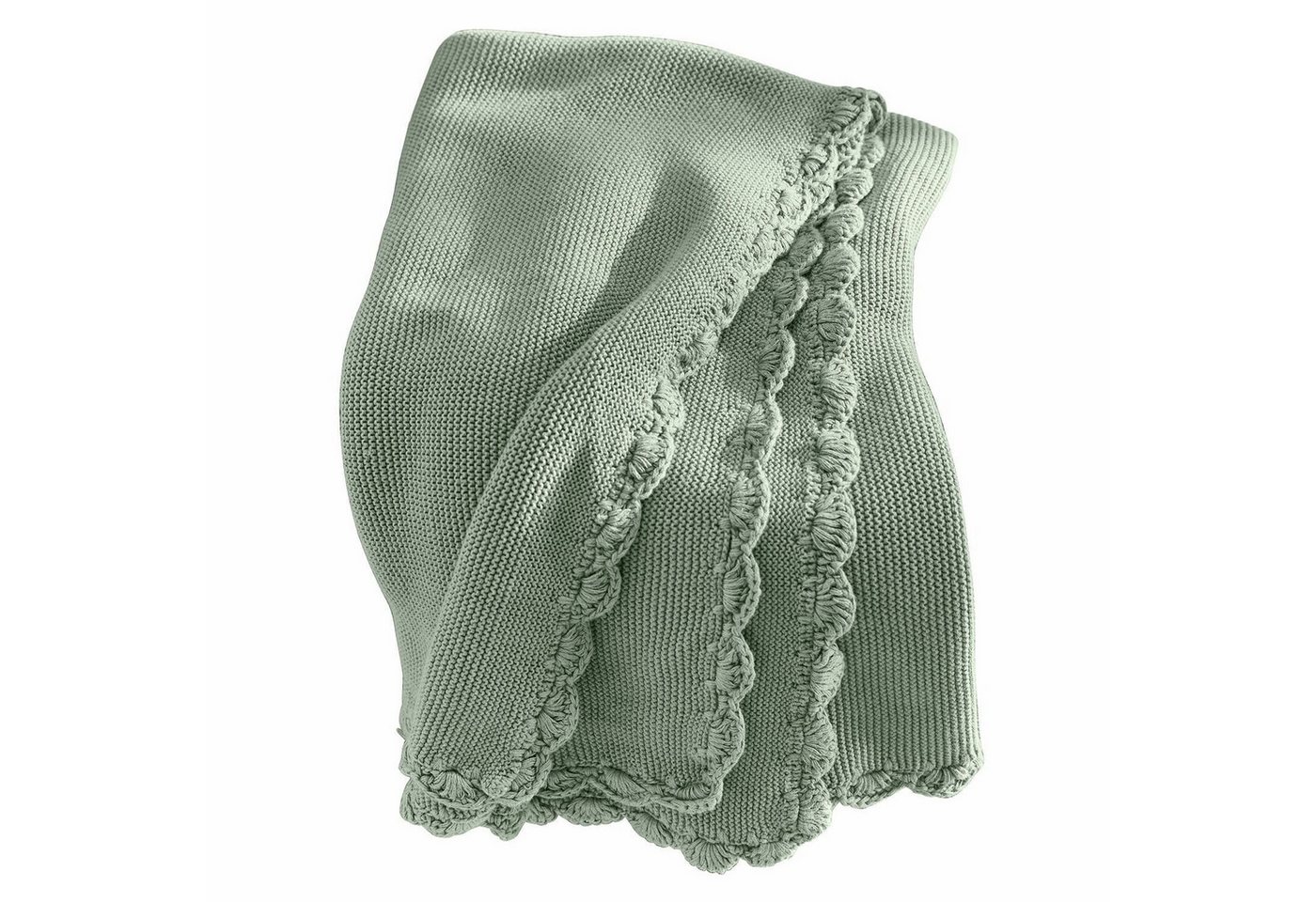 Babydecke Plaid Nymariel grün, Mirabeau