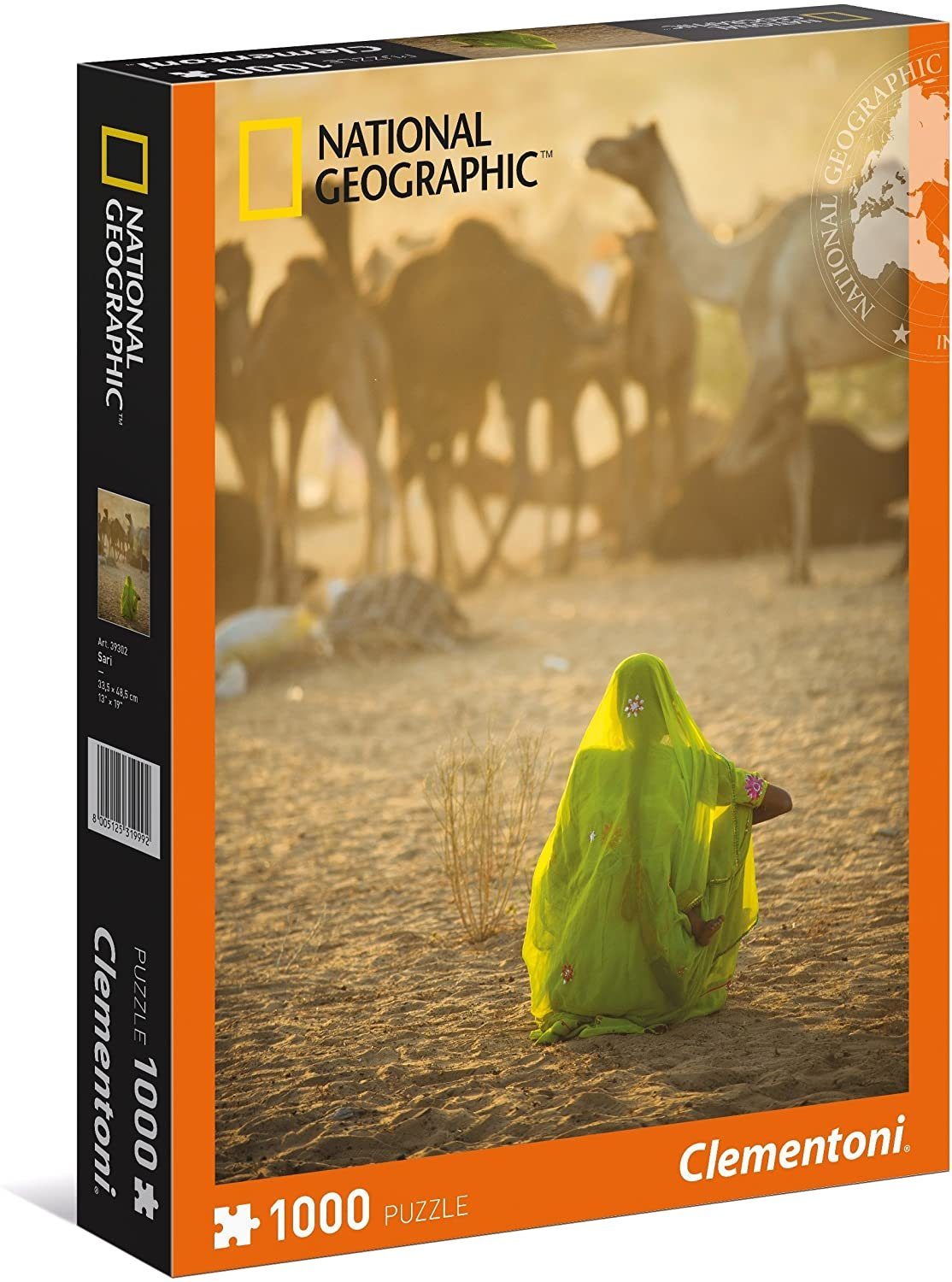 Clementoni® Puzzle Clementoni Puzzle National Geographic "Sari" 1000 Teile, 1000 Puzzleteile