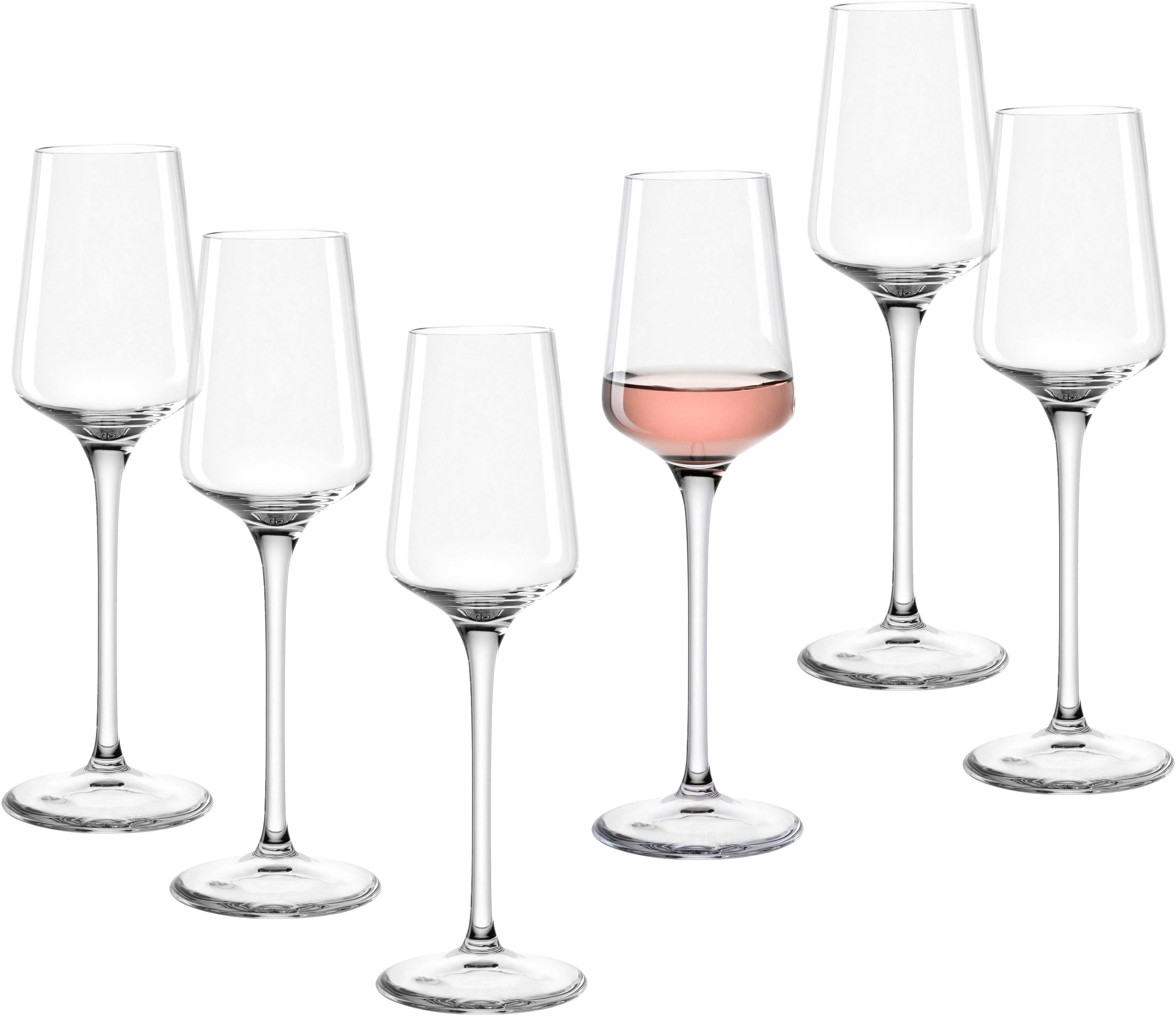 LEONARDO Schnapsglas Grappaglas PUCCINI, 120 ml, 6er-Set, 6-tlg., Kristallglas, Spülmaschinenfest und langlebig