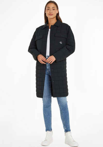 Calvin Klein Jeans Steppmantel LONG QUILTED UTILITY COAT