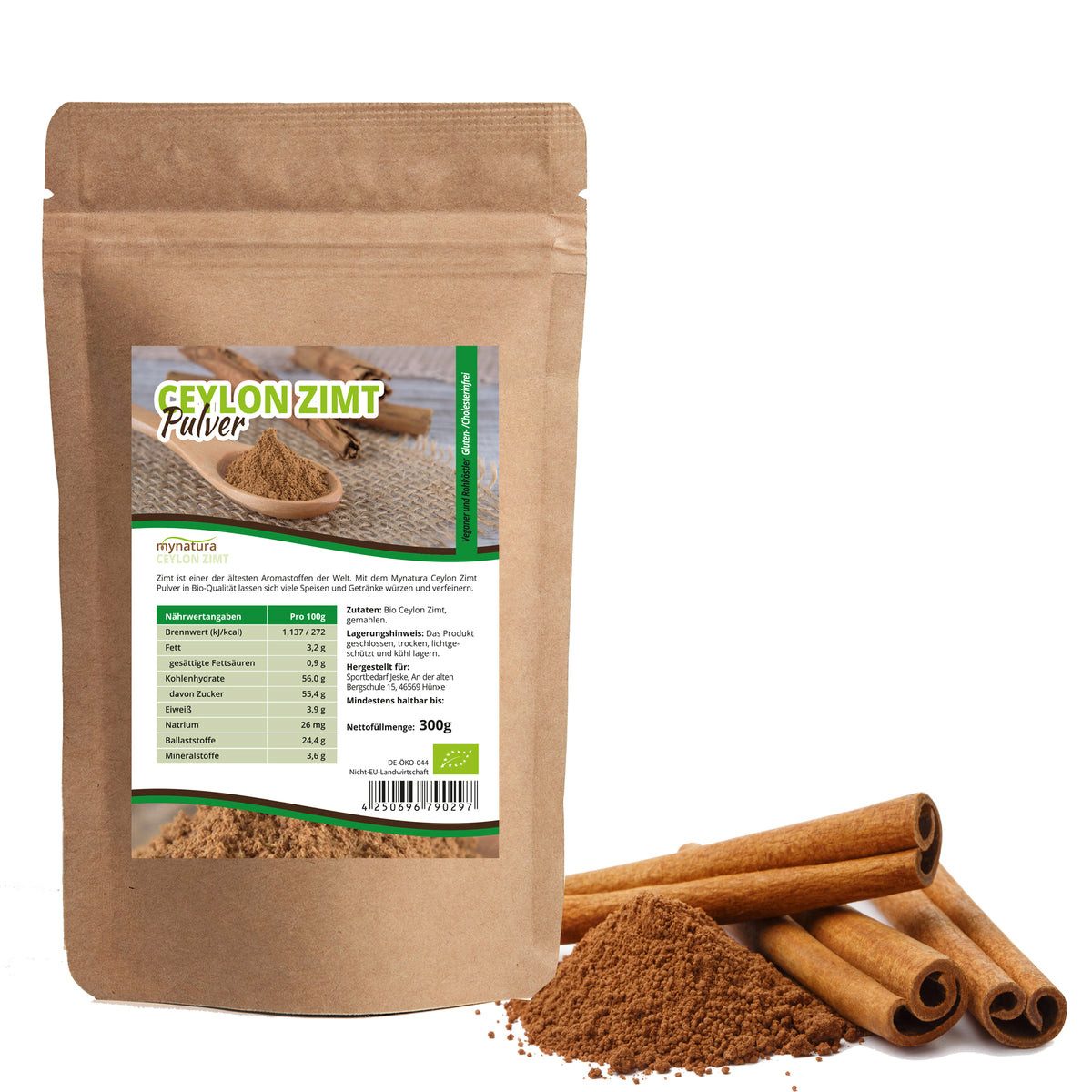 Mynatura Salz Mynatura Bio Ceylon Zimt Pulver
