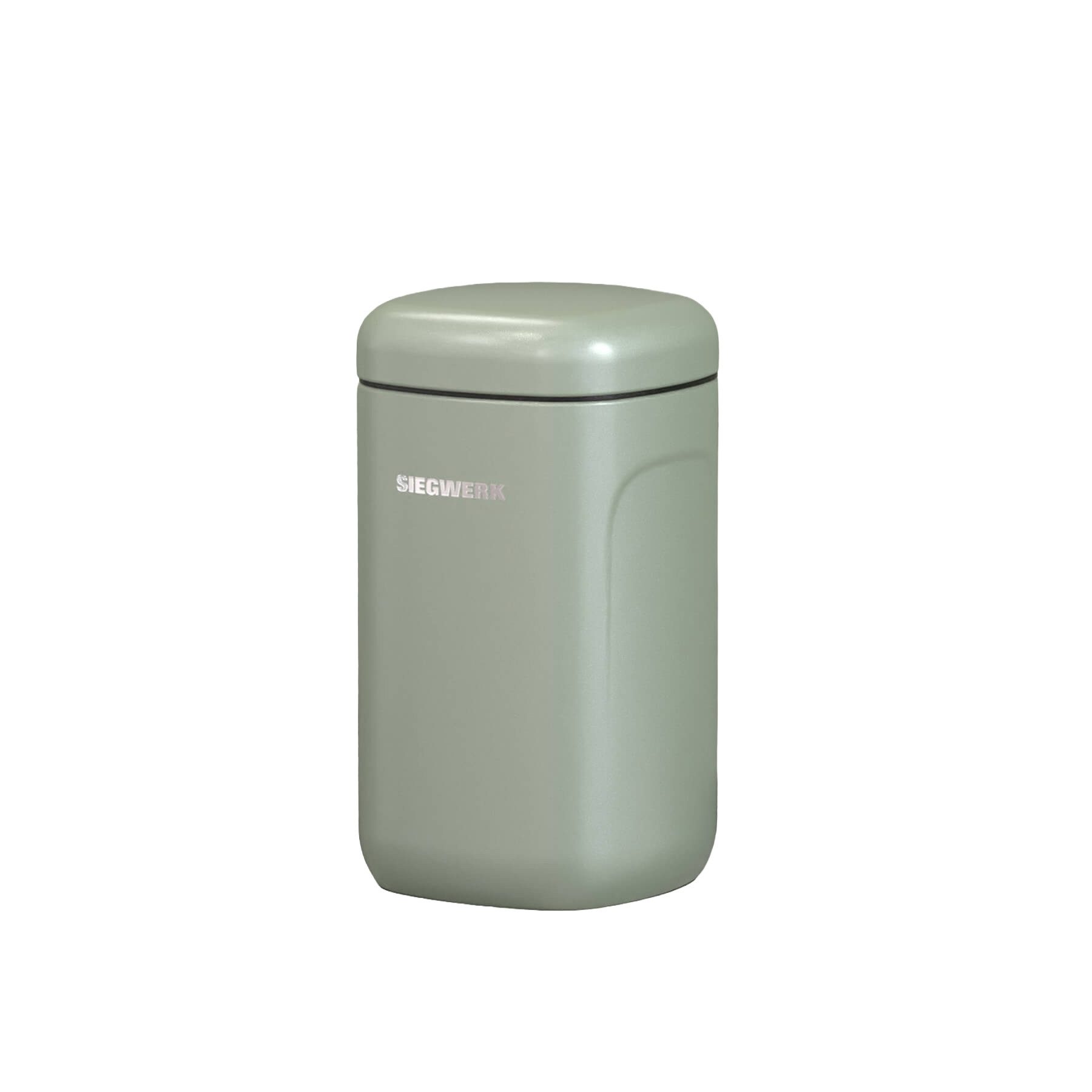 SIEGWERK Vorratsdose SIEGWERK - CUBO L 1,7l aus Metall kombinierbar, Stahlblech pulverbeschichtet