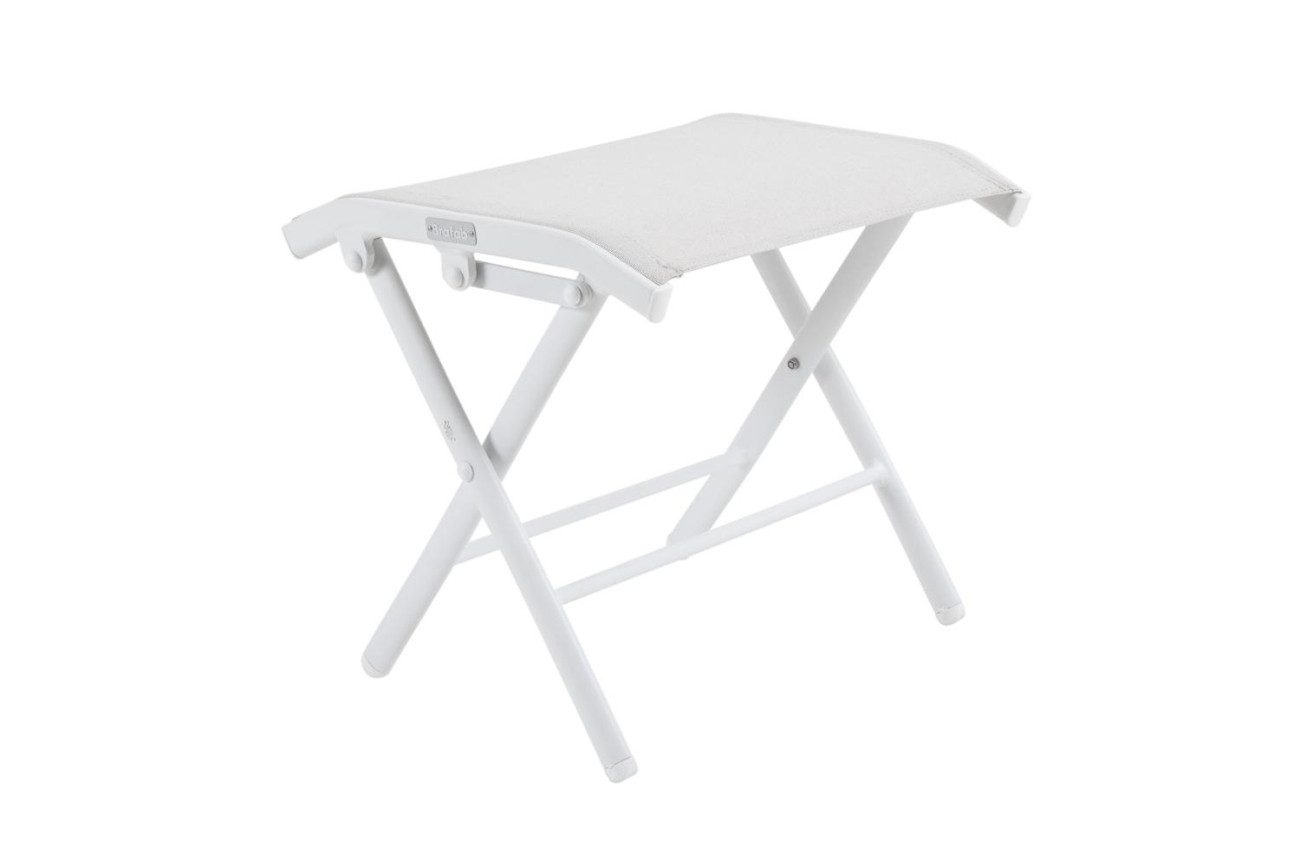 Brafab Gartenlounge-Hocker Andy aus Textilene, Weiß