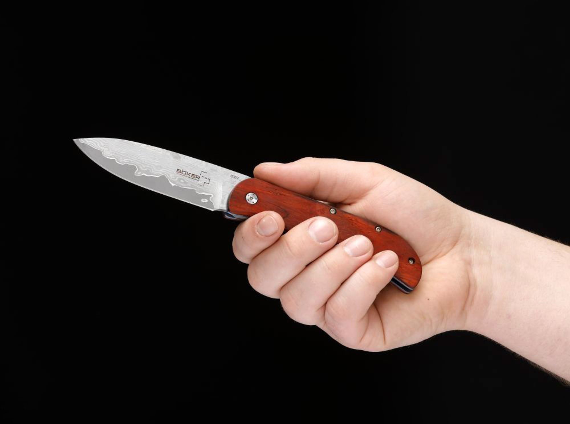 Böker Plus Taschenmesser Böker Plus Exskelibur 1 Damast Cocobolo