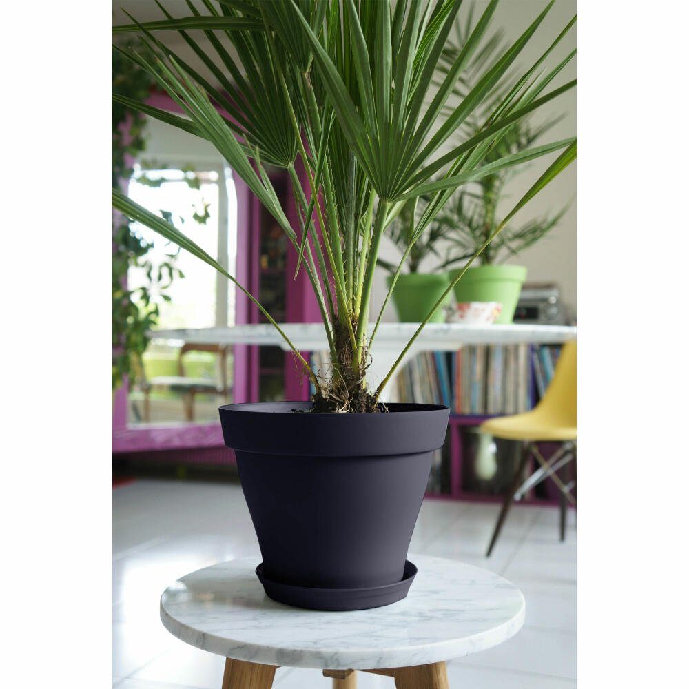 Poétic Blumentopf Romeo Rund Grau-Schwarz Ø 29 cm