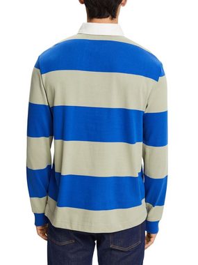 Esprit Langarm-Poloshirt Gestreiftes Rugbyhemd