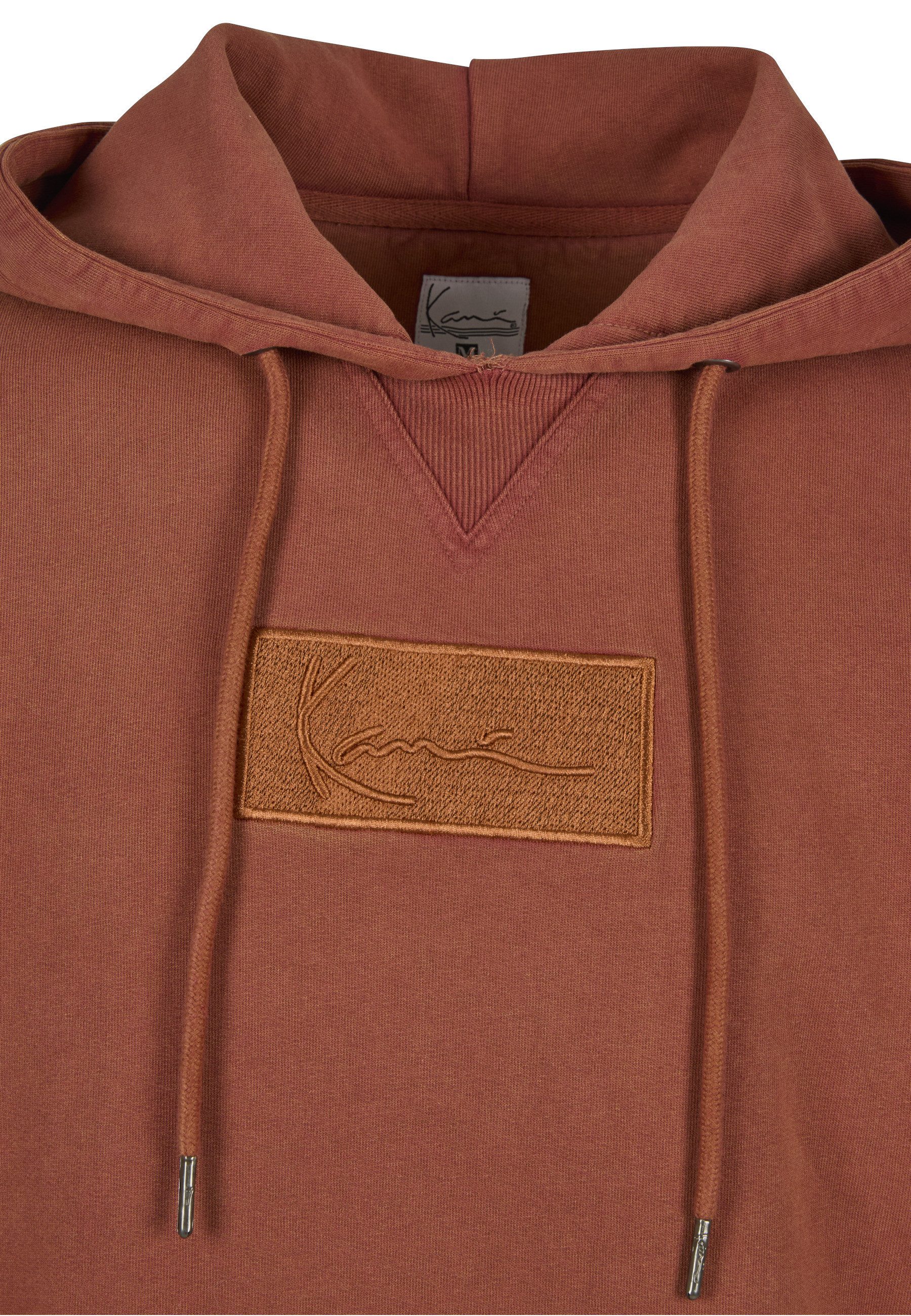 Karl Kani Kapuzenpullover Karl Kani Small Signature Box Washed Hoodie dark orange (1-tlg)
