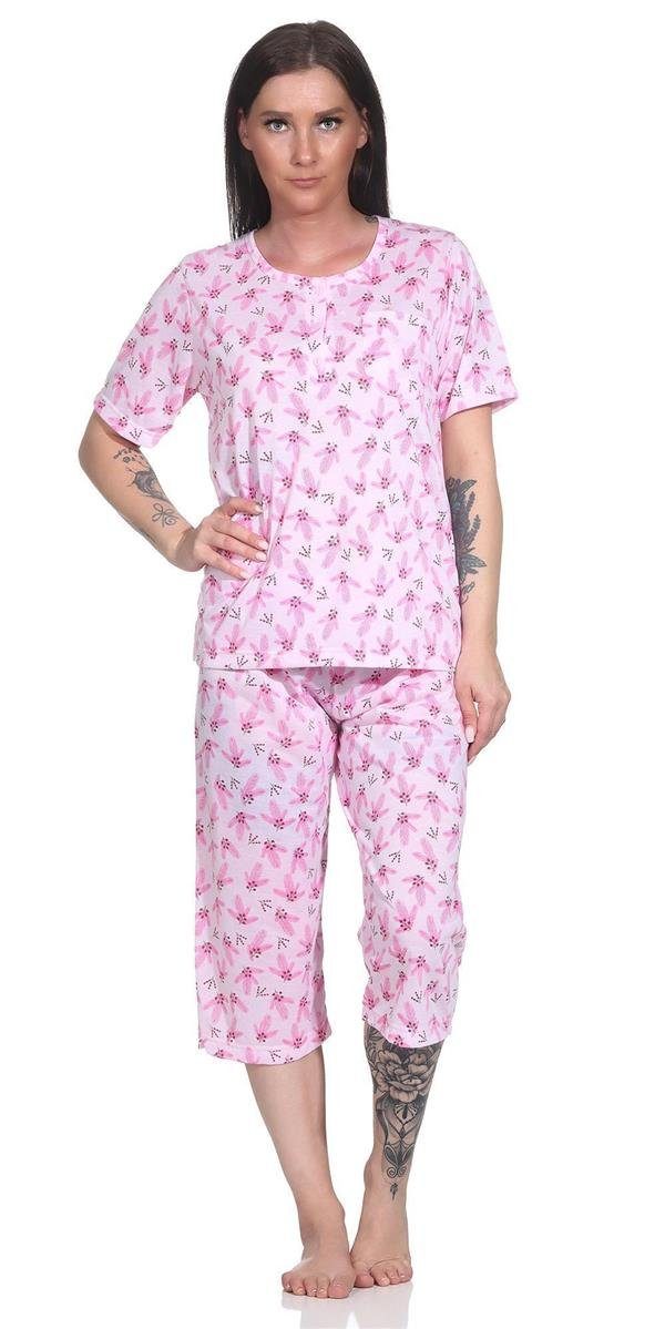 EloModa Pyjama Damen Pyjama 2 teiliger Schlafanzug Hausanzug 3/4 Sommer, M L XL 2XL (2 tlg)