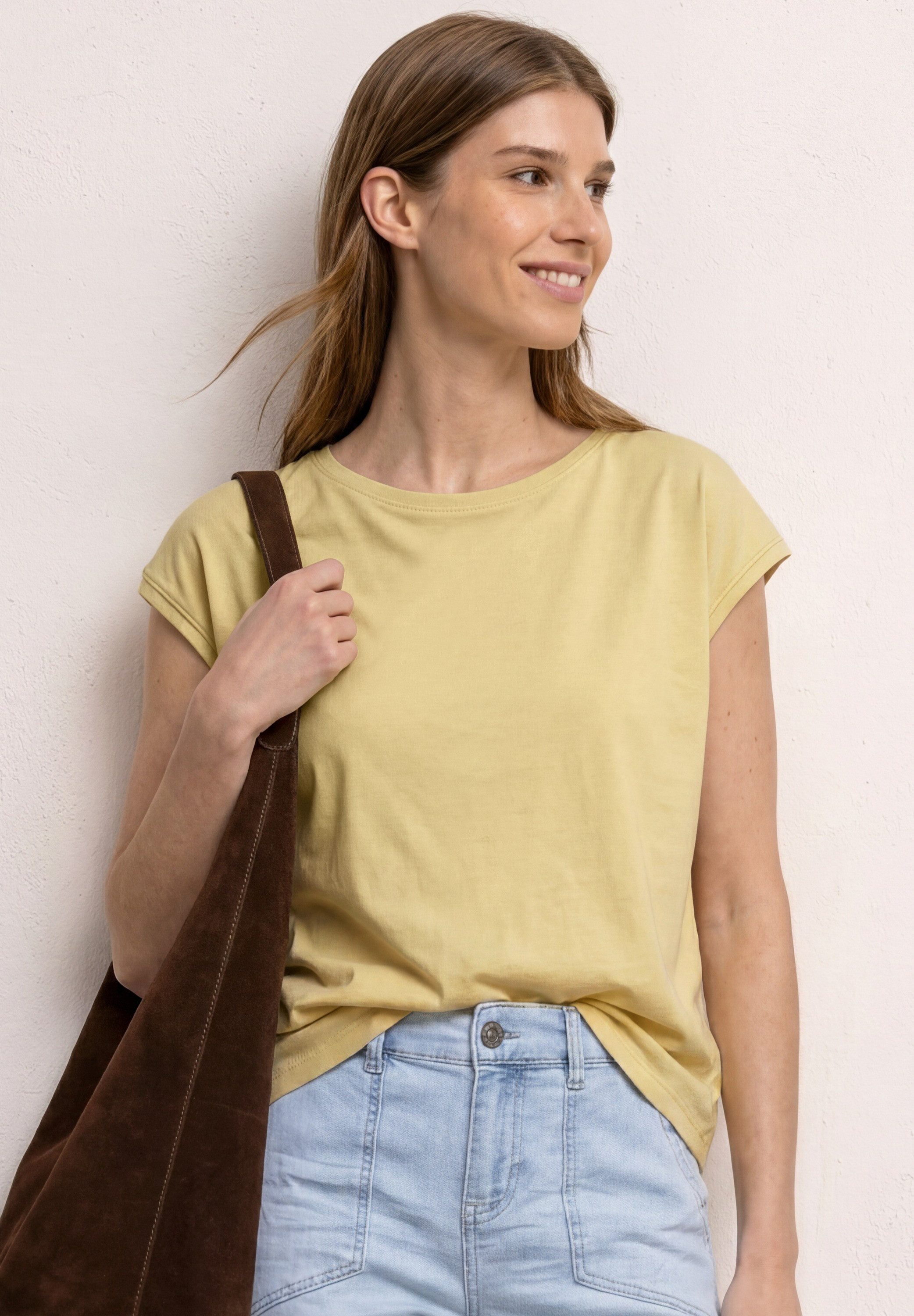 STREET ONE T-Shirt mit U-Boot-Ausschnitt