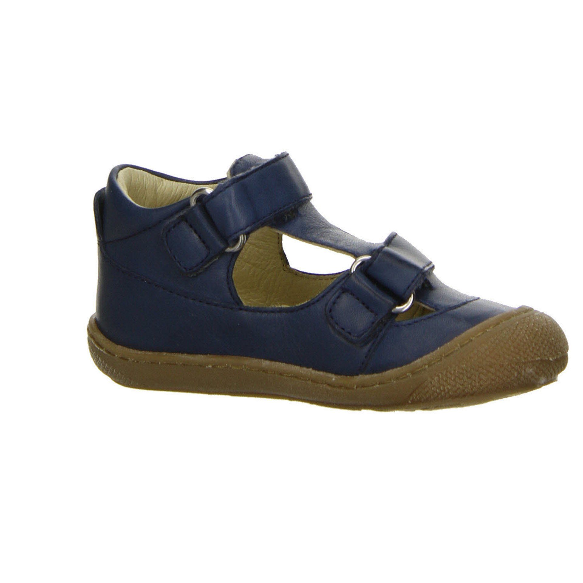 Naturino Minilette Glattleder Schuhe blau Puffy Jungen Lauflernschuh Sandalen dunkel