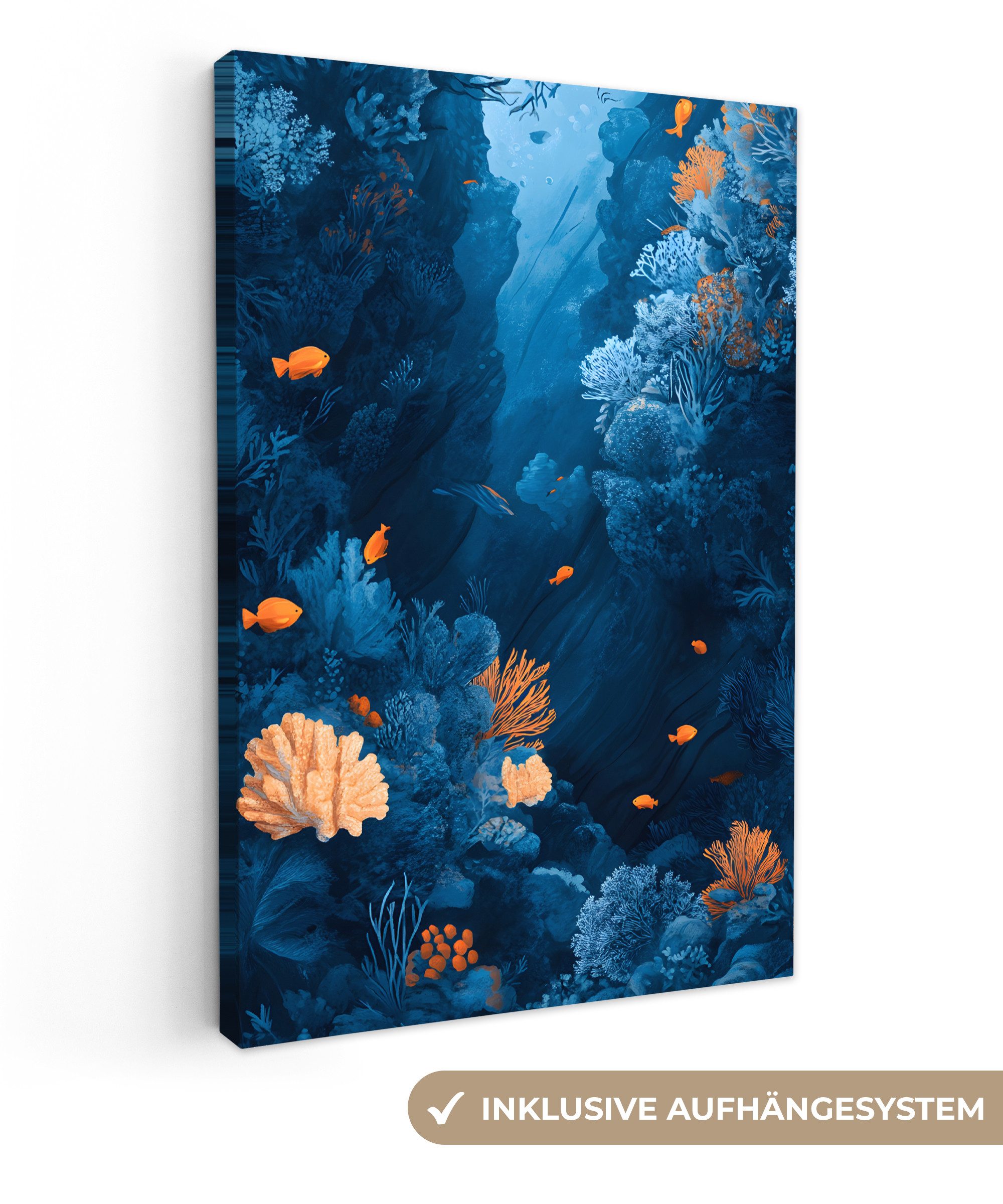 OneMillionCanvasses® Leinwandbild Korallenriff - Fische - günstig online kaufen
