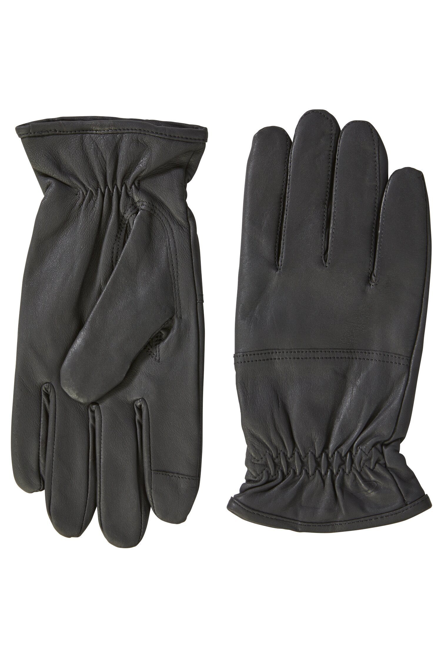 camel active Baumwollhandschuhe Lederhandschuhe mit Screen-Tab Funktion günstig online kaufen