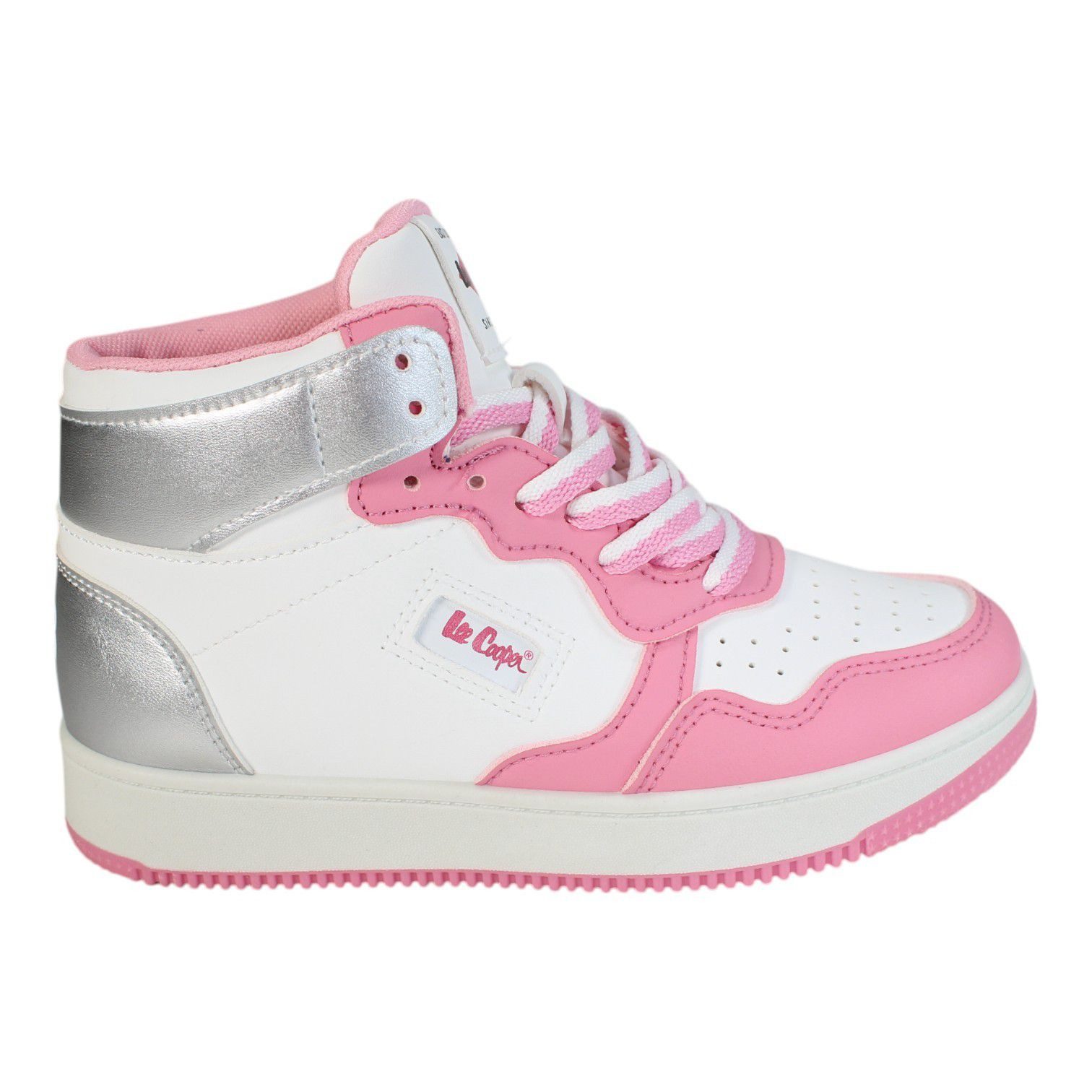 Lee Cooper Trendige Basketball Sneaker für Mädchen Jungen Kinder Gr. 35 bis 39 Basketballschuh BASKETBALL SCHUHE JUNGEN UND MÄDCHEN